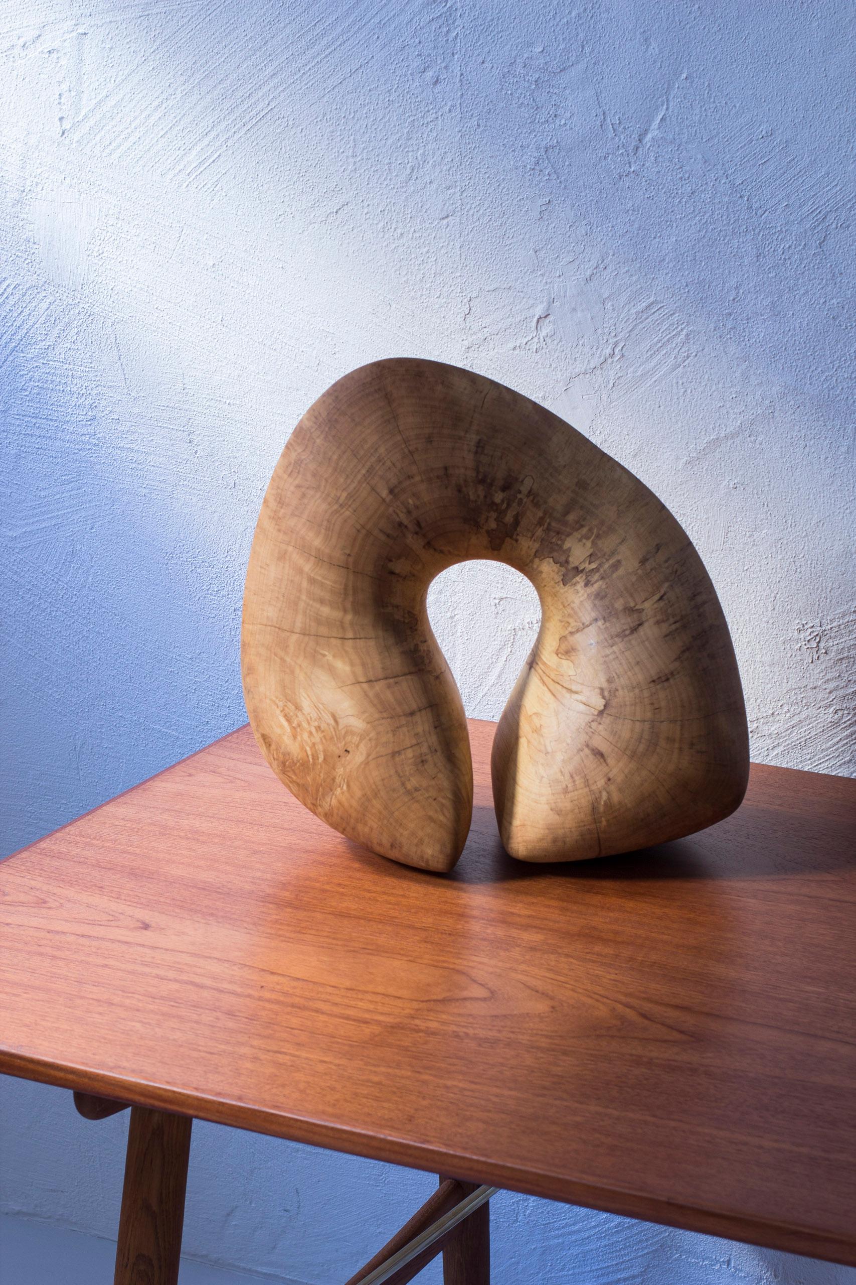 Danish free form sculpture in maple, Denmark, 1950-60s, Organic For Sale 2