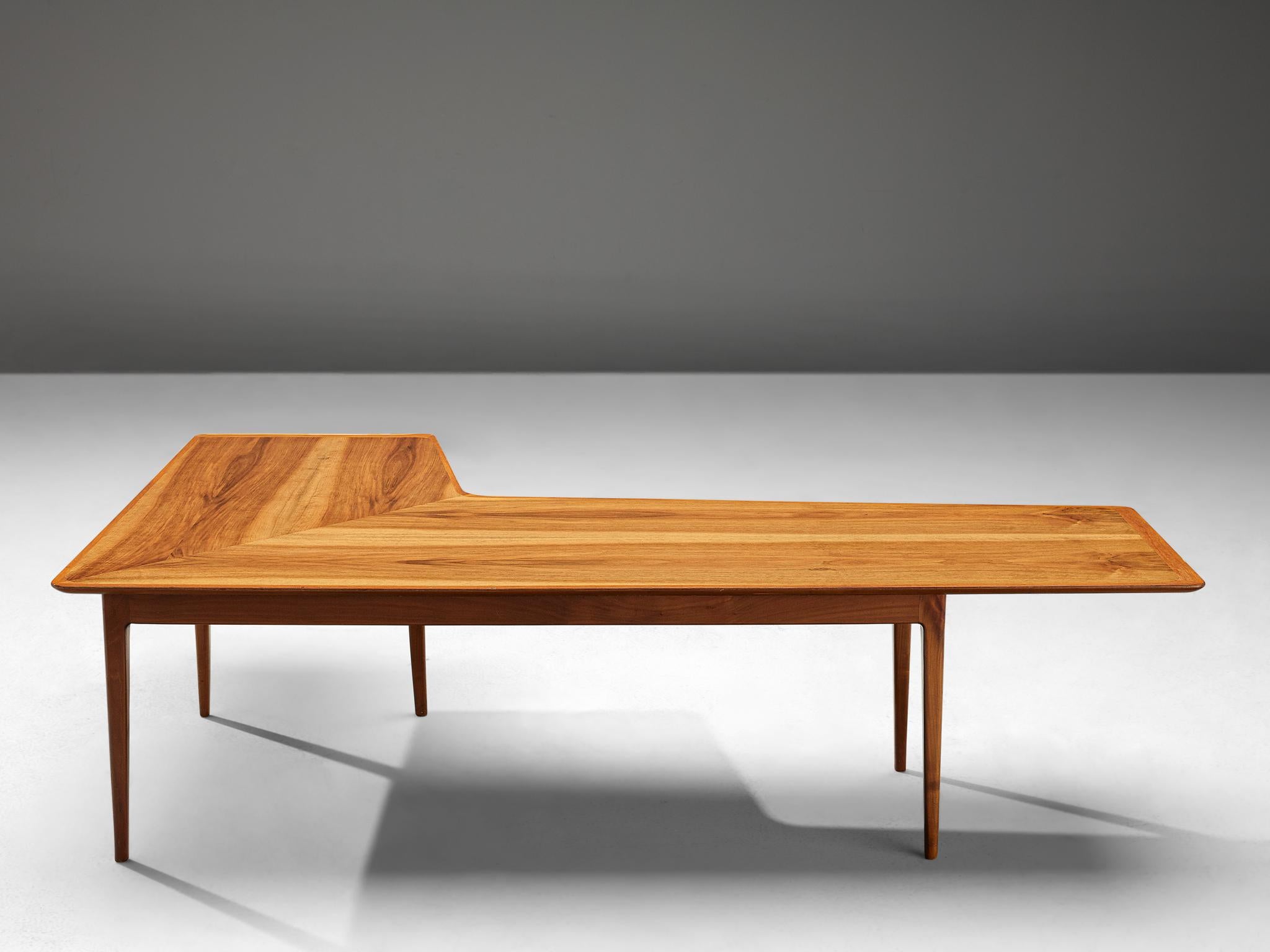 Mid-Century Modern Danish Freeform Coffee Table in Pine