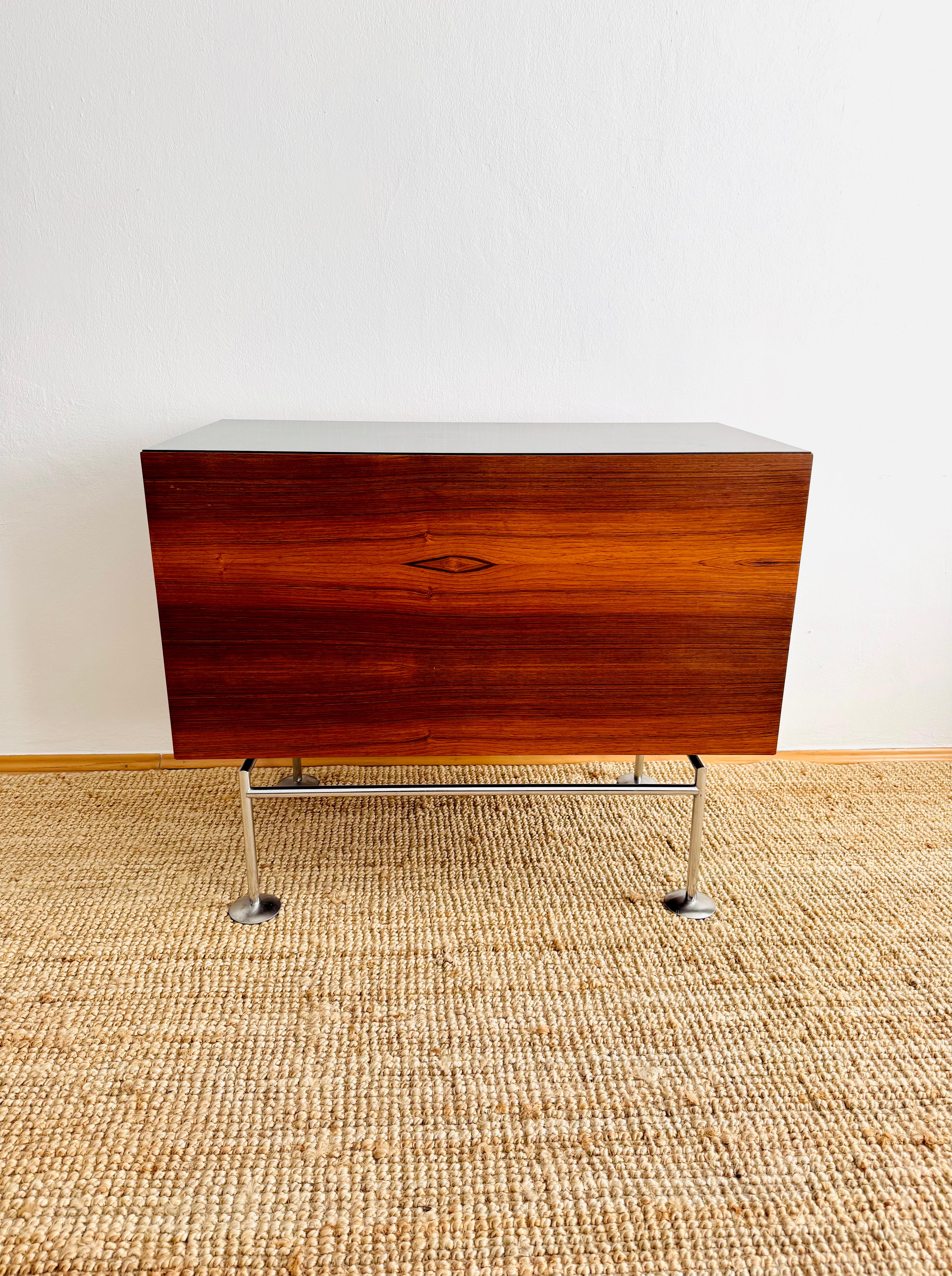 Scandinavian Modern Danish Freestanding Bar Cabinet by Poul Nørreklit For Sale