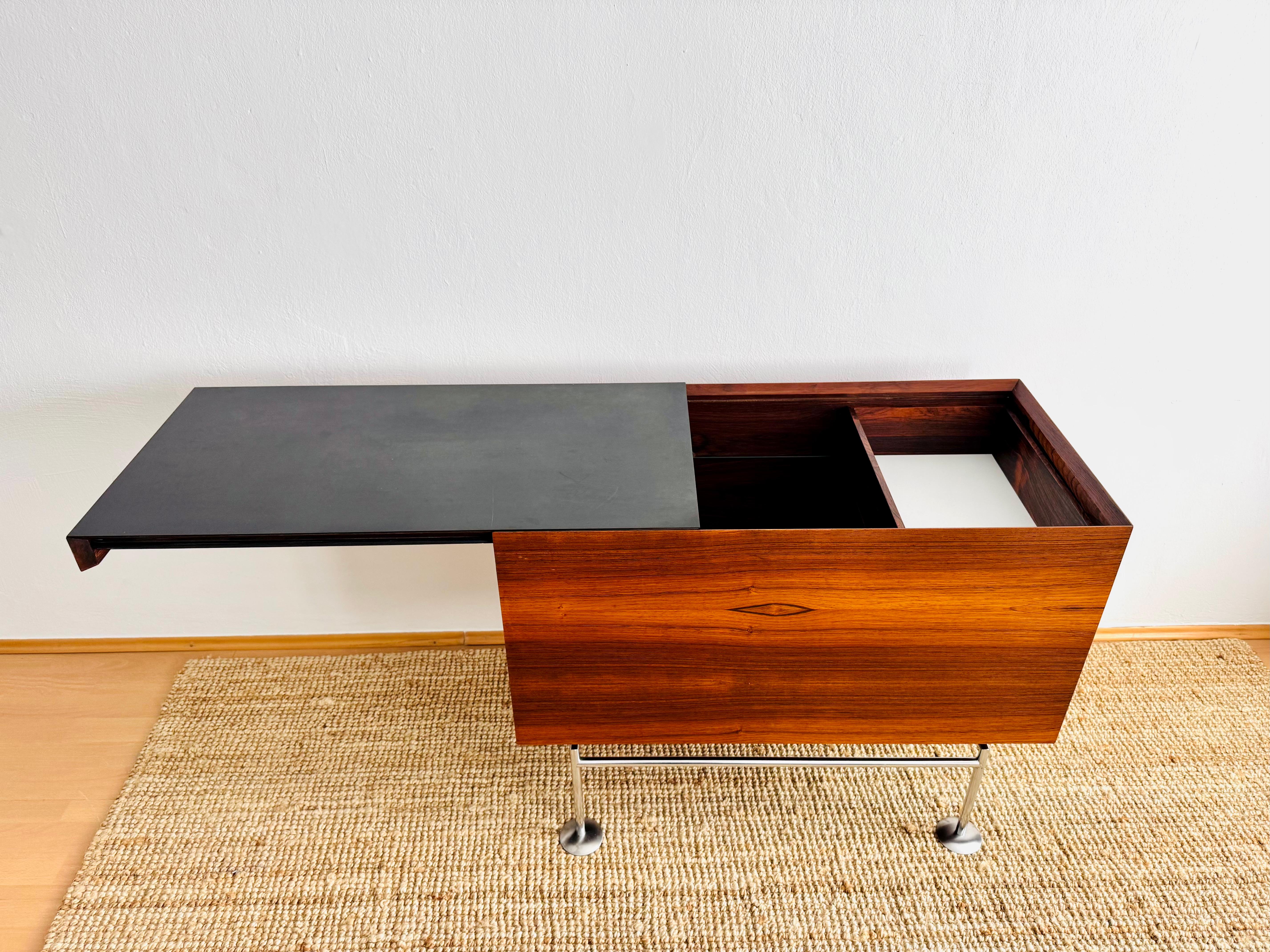 Mid-20th Century Danish Freestanding Bar Cabinet by Poul Nørreklit For Sale