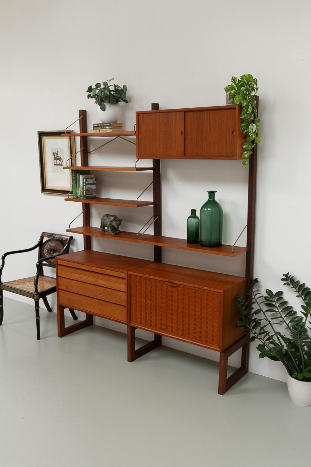 Danish Freestanding Teak Wall Unit by Poul Cadovius for Cado, 1960s. 10