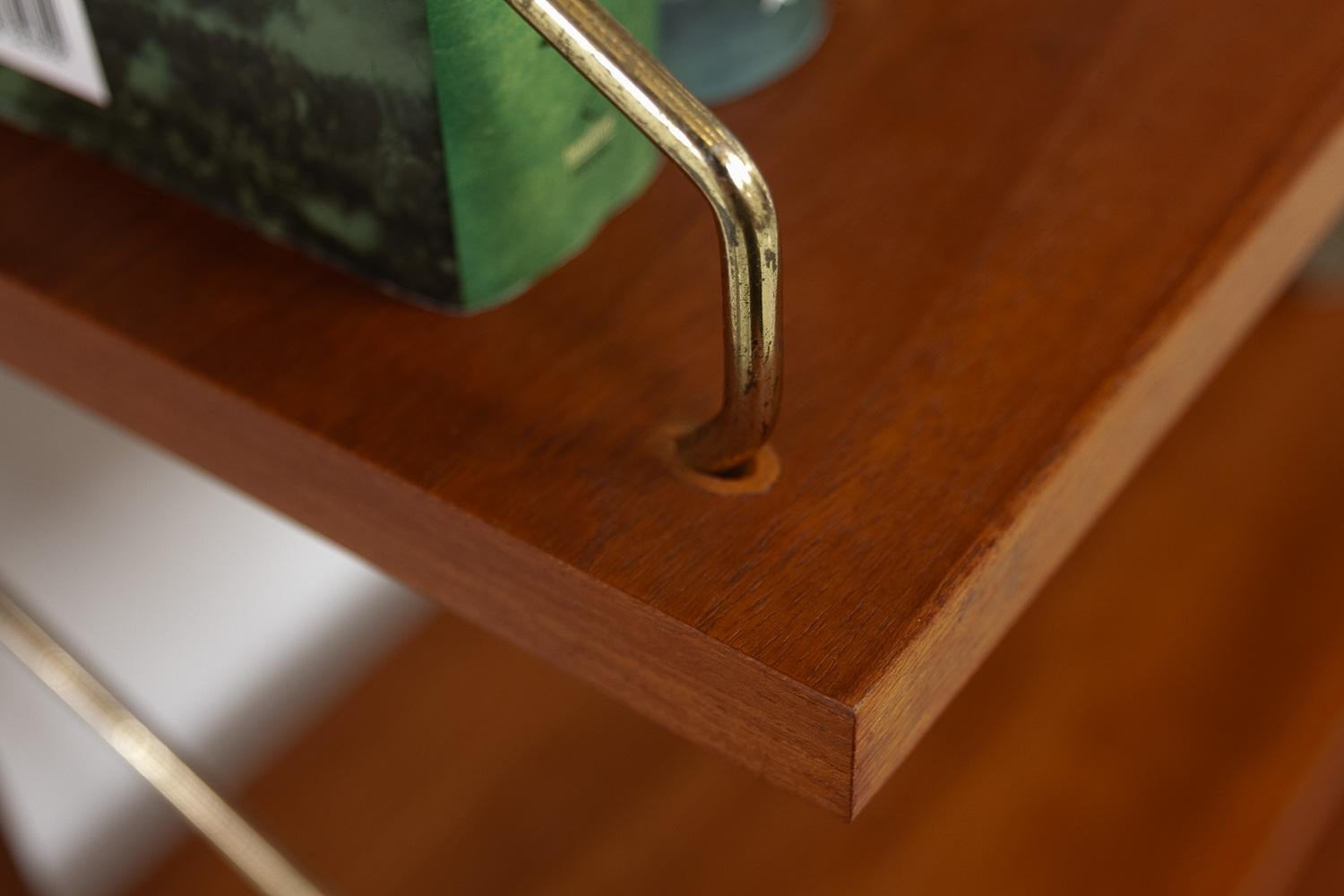 Danish Freestanding Teak Wall Unit by Poul Cadovius for Cado, 1960s. 11