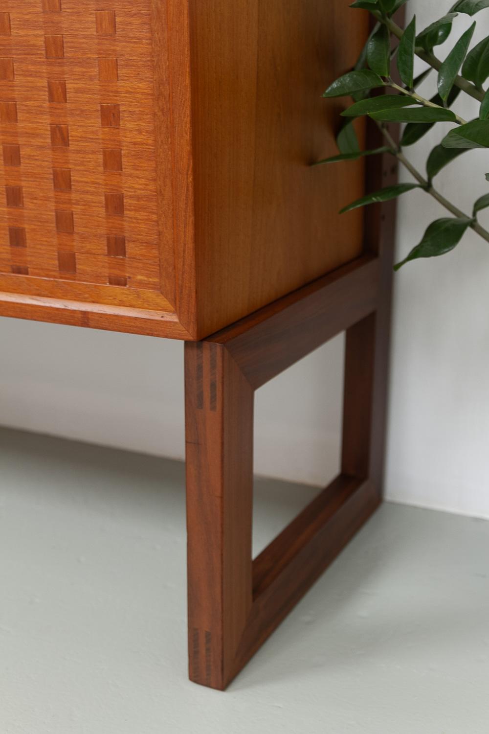 Danish Freestanding Teak Wall Unit by Poul Cadovius for Cado, 1960s. 13