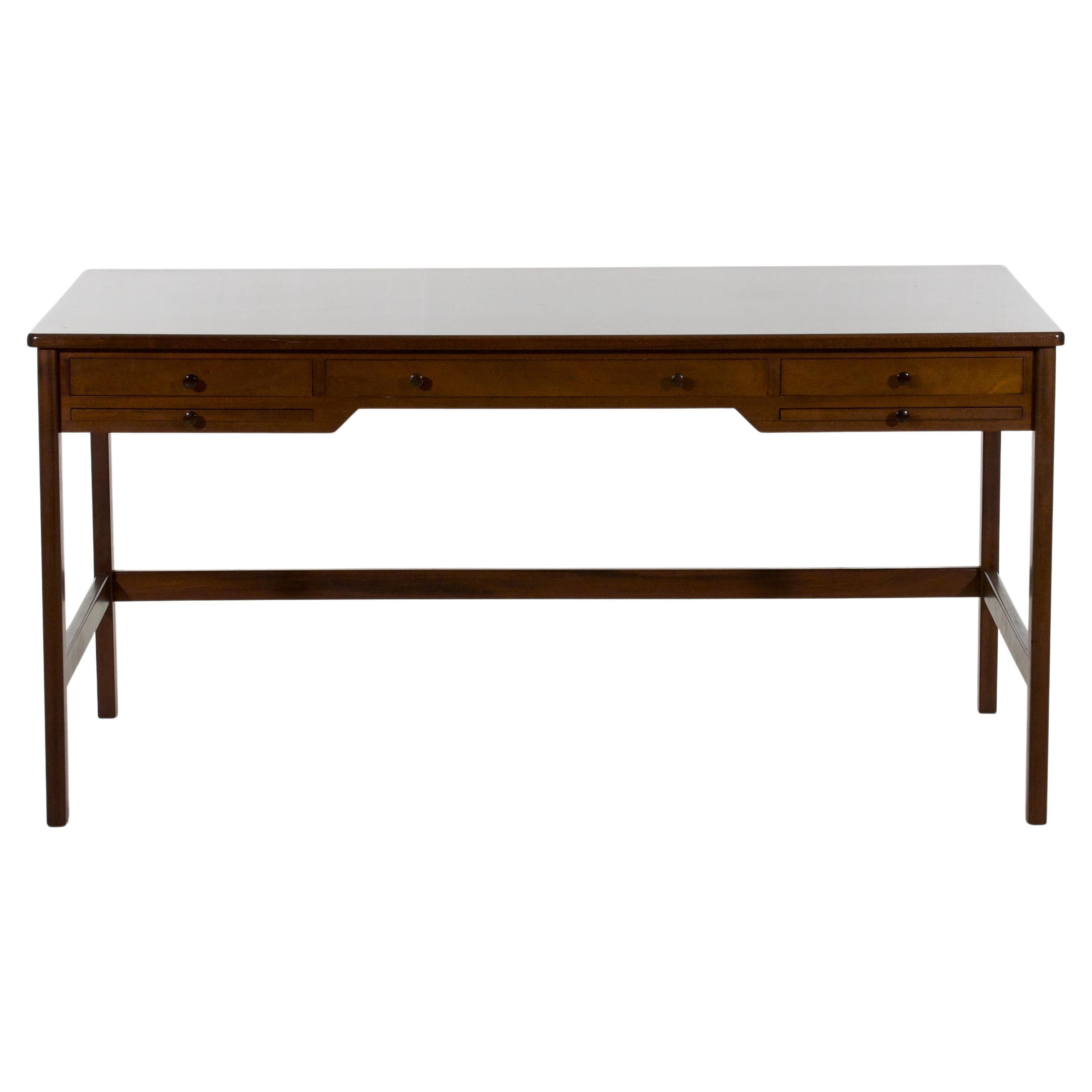 Danish Freestanding Writing Desk by Valdemar Mortensen, 1960s For Sale