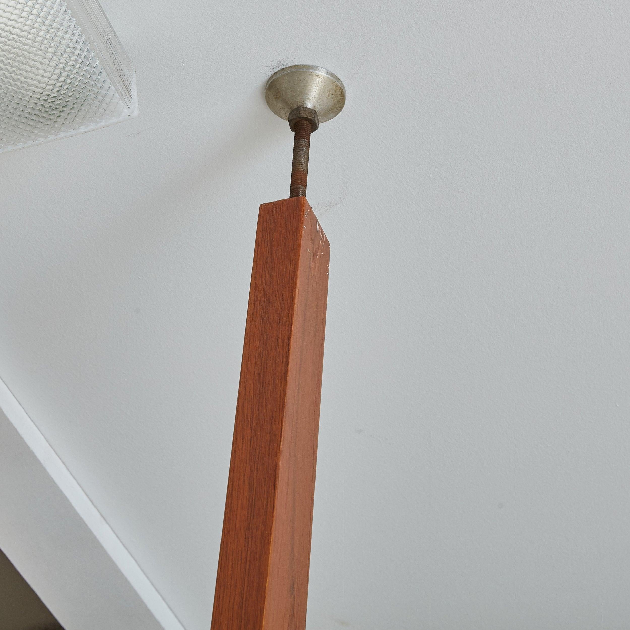 Danish Fruitwood Bar with Glass Top + Integrated Light 5