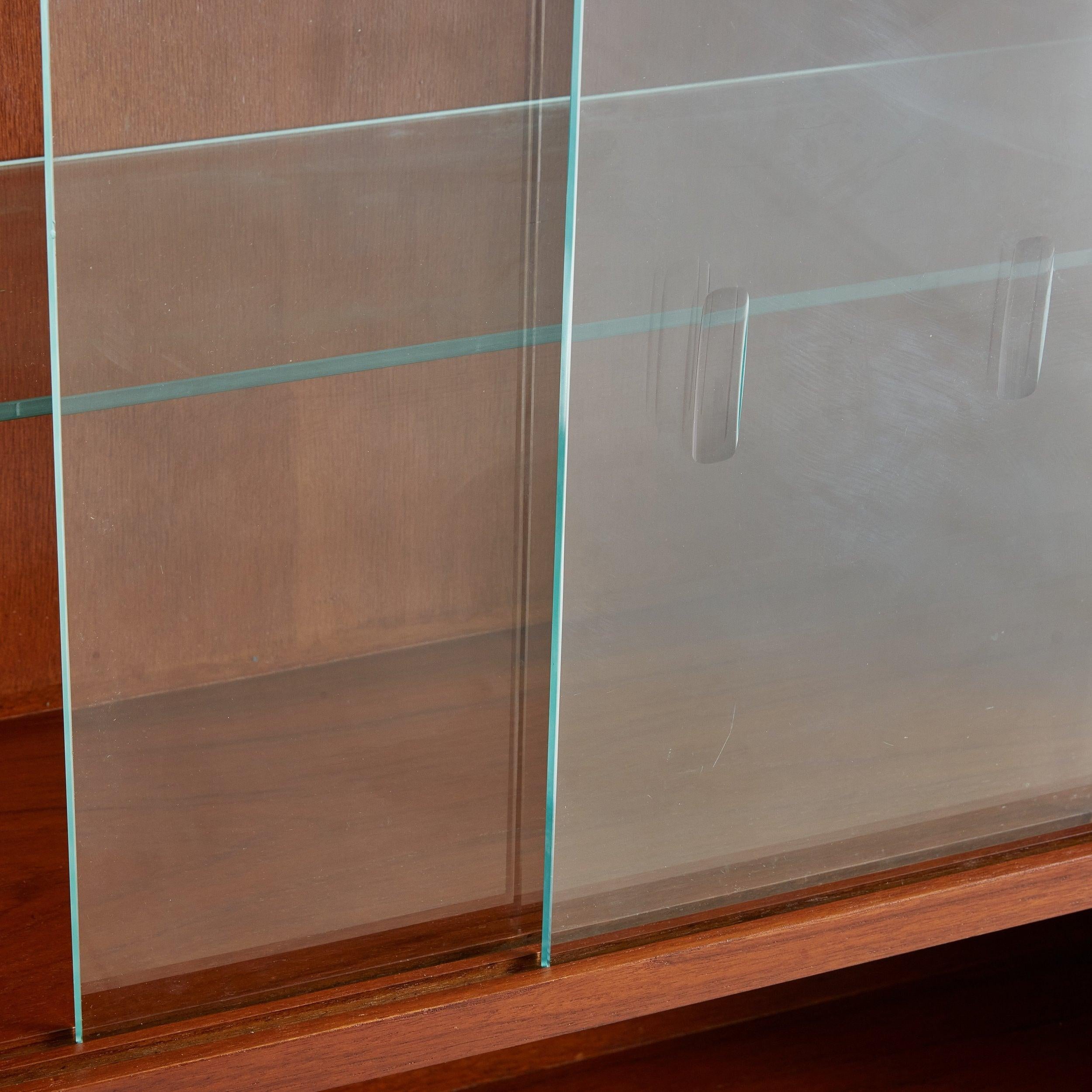 Danish Fruitwood Bar with Glass Top + Integrated Light 4