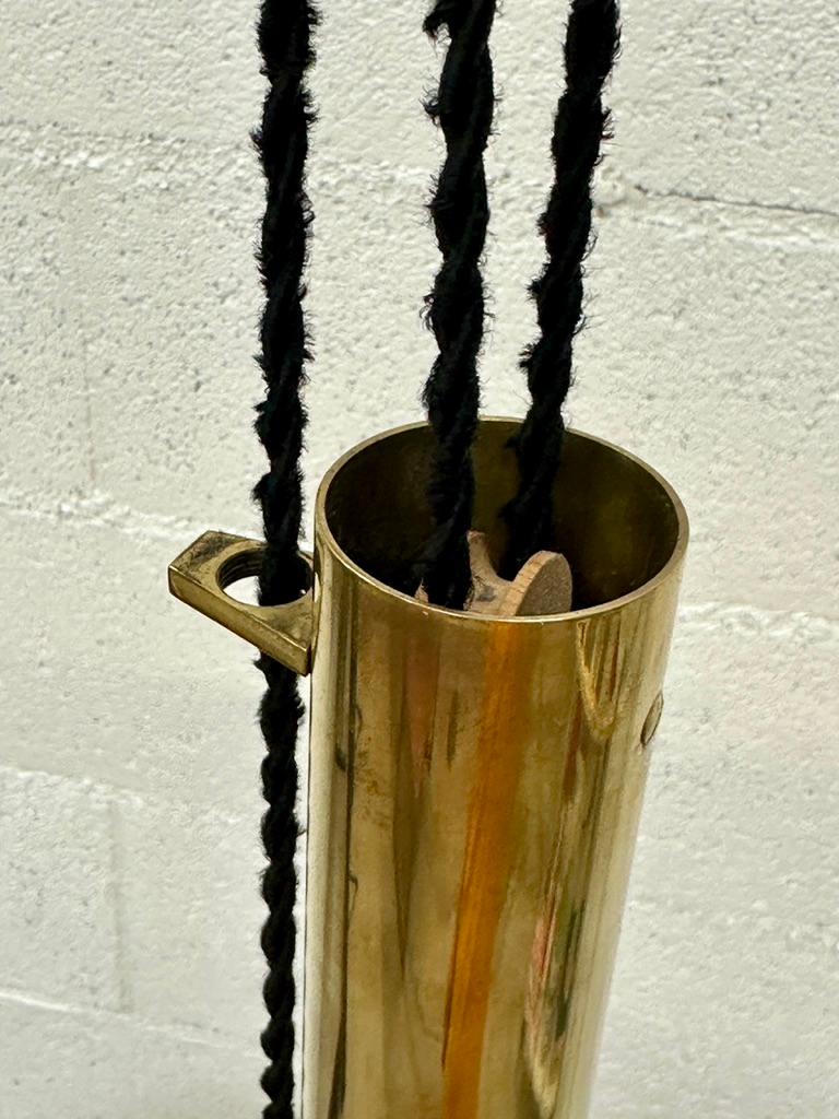 Danois Suspension danoise en laiton Fusijama de Th. Valenti 1960 en vente
