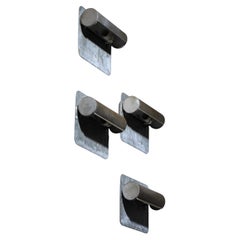 Applique danesi in acciaio galvanizzato degli anni 
70 di Lyfa