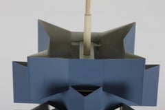 Danish Geometric Metal Pendant in the Style of Niels Esmann and Poul Gernes 1970