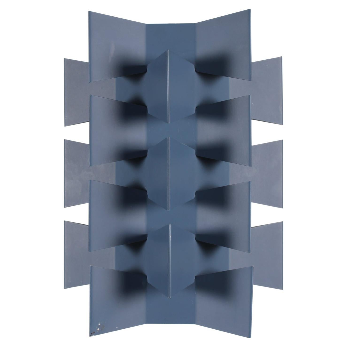 Ciondolo geometrico danese in metallo nello stile di Niels Esmann e Poul Gernes 1970