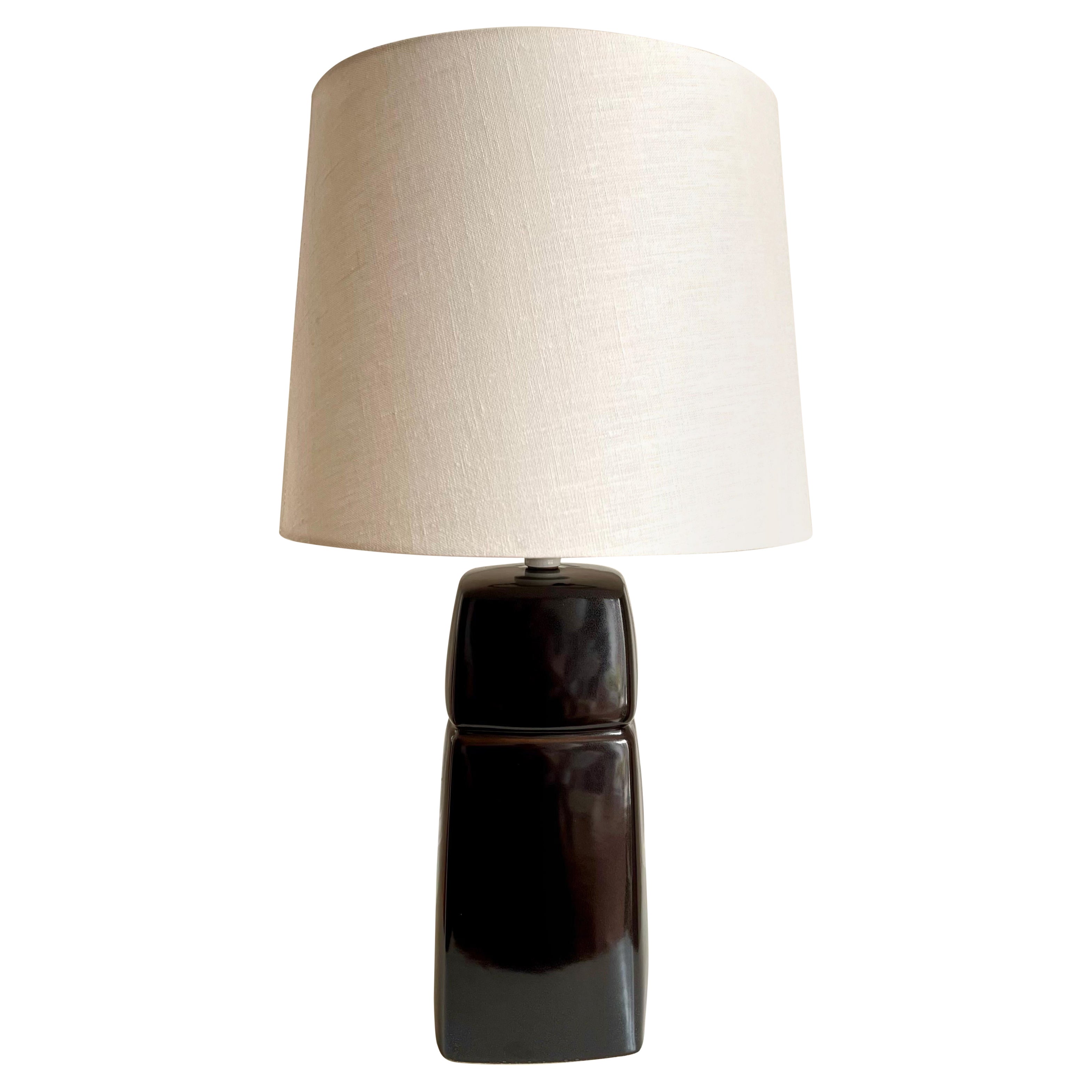 Danish Gerd Hiort Petersen Modernist Ceramic Table Lamp, 1960s For Sale