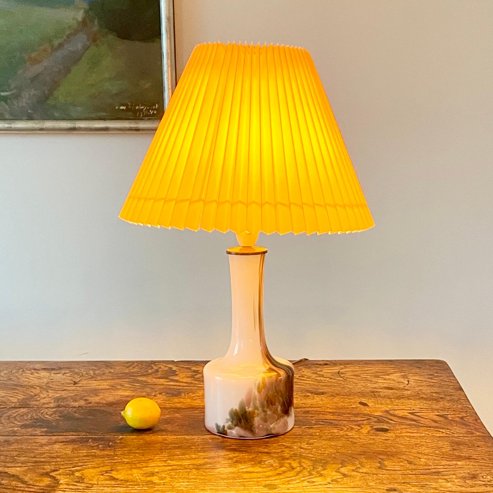 Scandinavian Modern Danish Glass Cascade Table Lamp for Holmegaard by Per Lütken For Sale