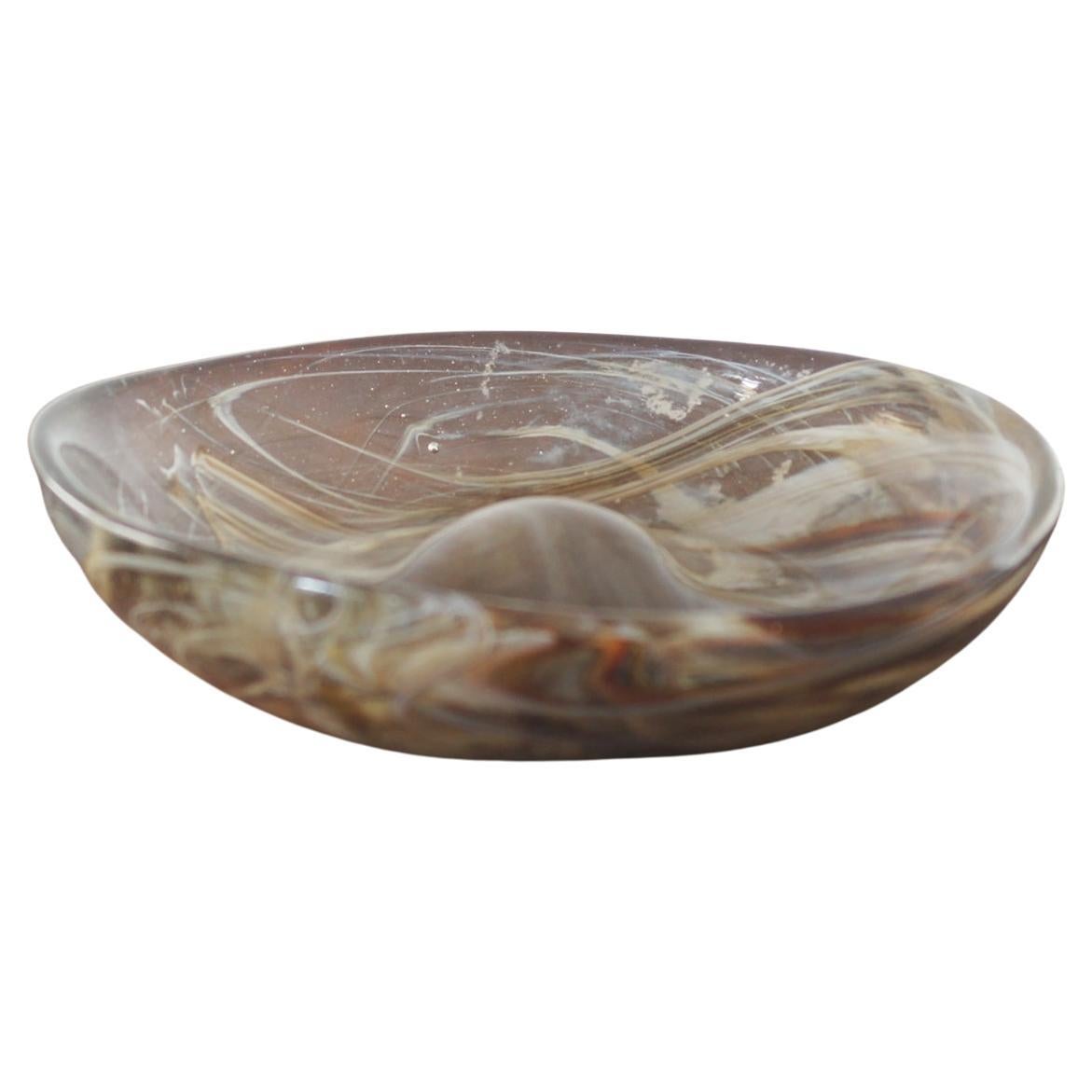 Danish Glass Model 868 Bowl by Michael Bang for Holmegaard, 1970s
