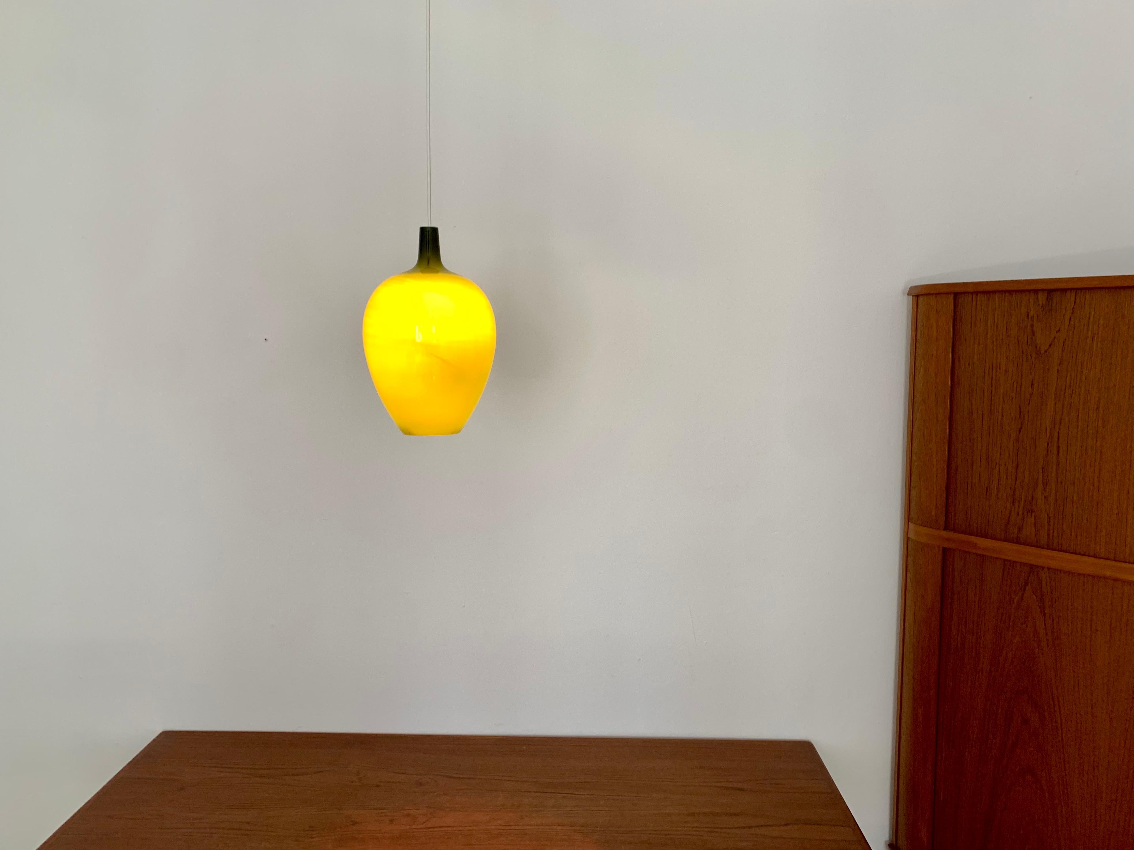 Danish Glass Pendant Lamp by Jo Hammerborg for Fog and Morup For Sale 7