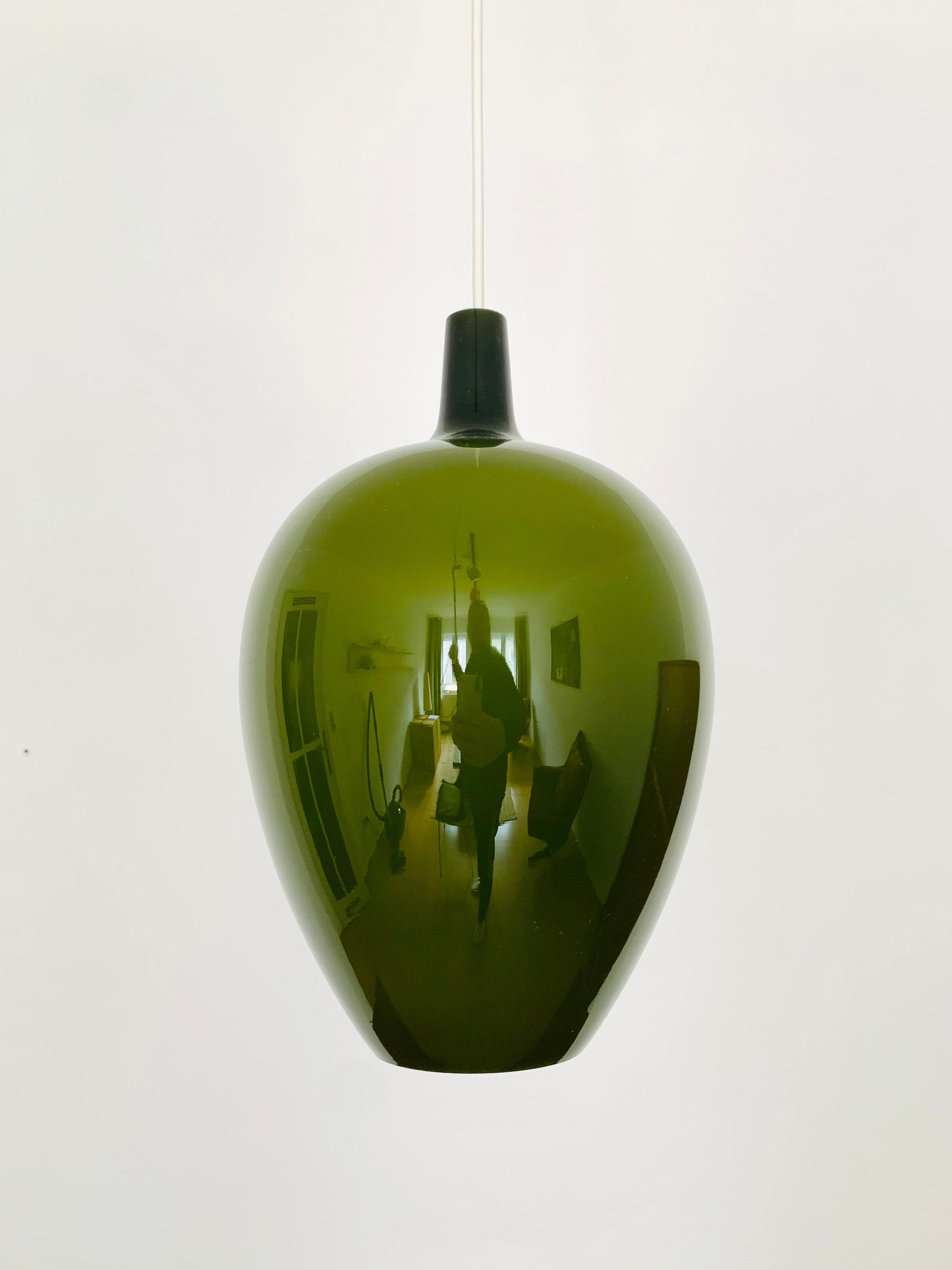 Mid-Century Modern Danish Glass Pendant Lamp by Jo Hammerborg for Fog and Morup For Sale