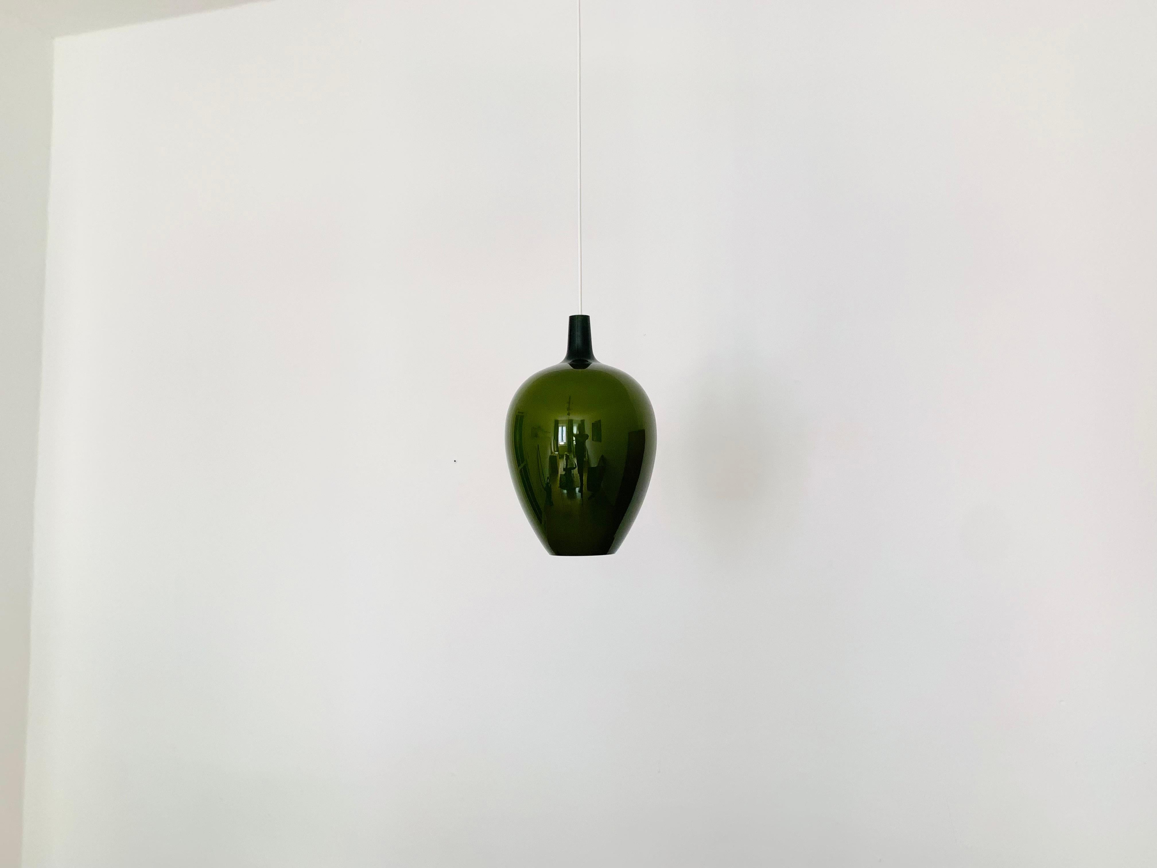 Mid-20th Century Danish Glass Pendant Lamp by Jo Hammerborg for Fog and Morup For Sale
