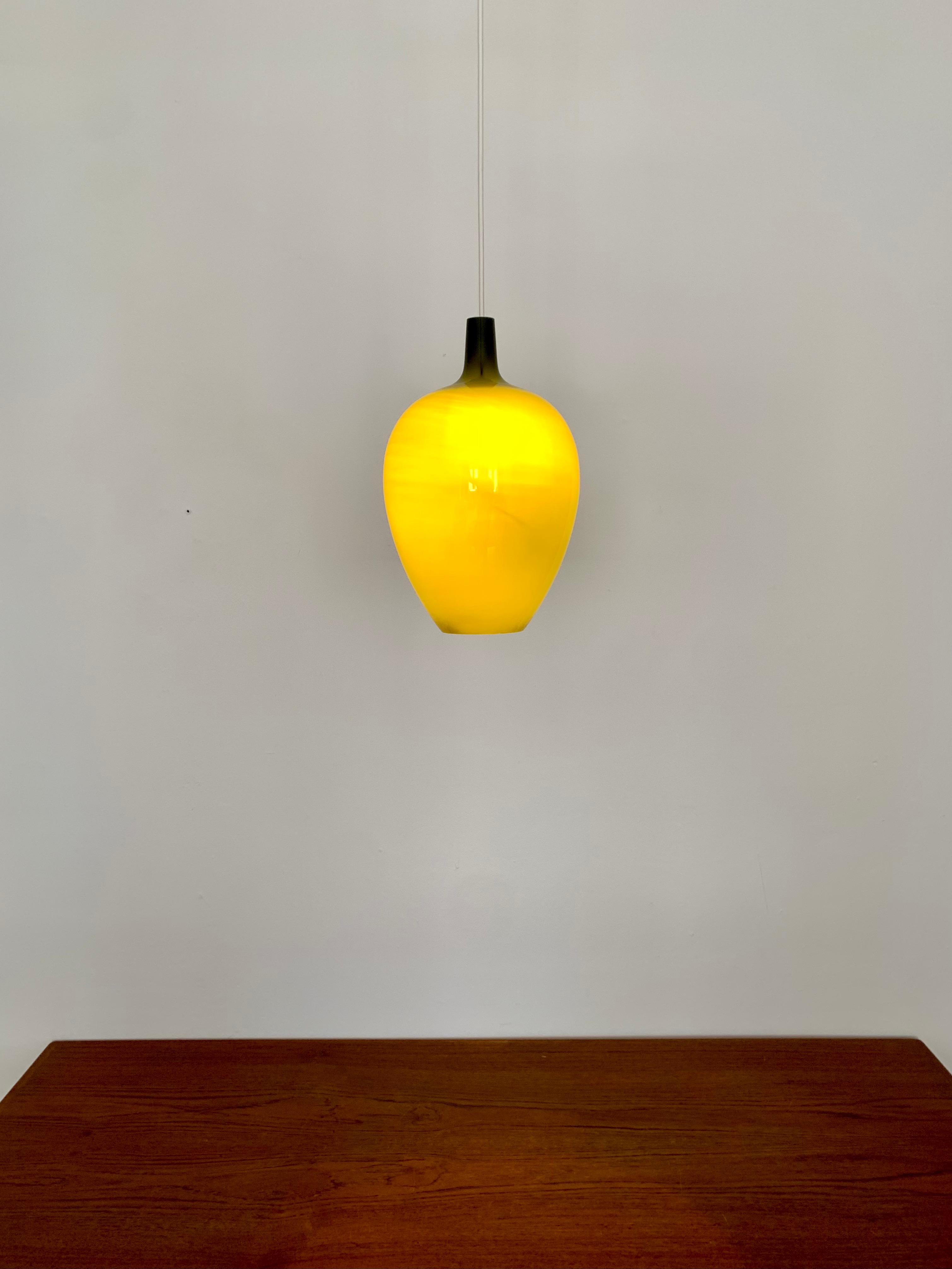 Danish Glass Pendant Lamp by Jo Hammerborg for Fog and Morup For Sale 4