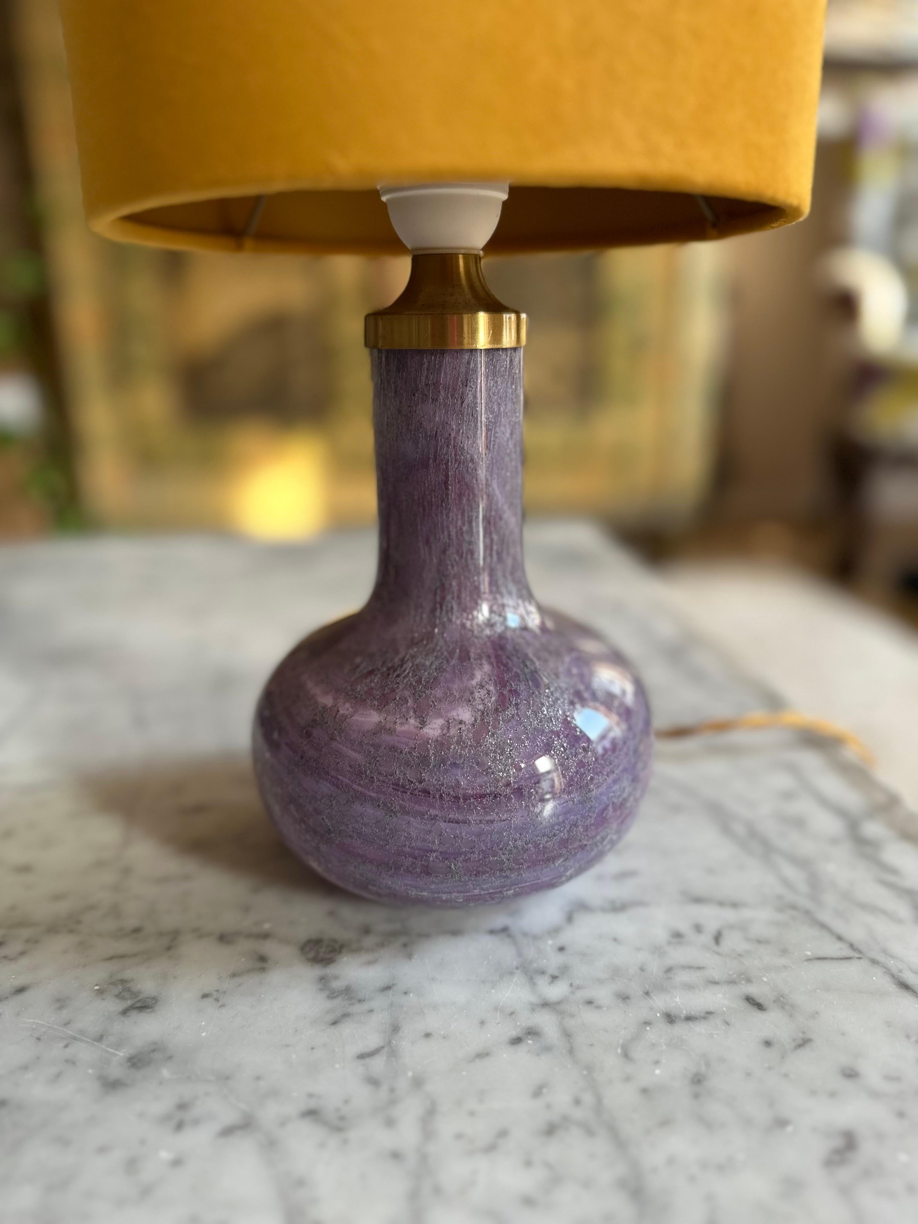 Mid-Century Modern Lampe de table danoise en verre - Holmegaard, Troll 2 par Sidse Werner, années 1970/80 en vente