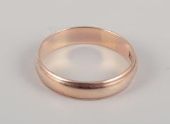 Danish goldsmith. 14 karat gold alliance ring. Classic and minimalist design.