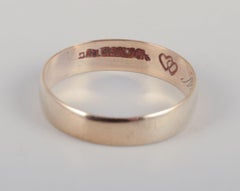 Danish goldsmith. 14 karat gold alliance ring. Dated 1949
