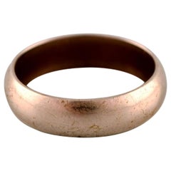 Danish Goldsmith, Classic Gold Ring in Stylish Design, circa 1950s