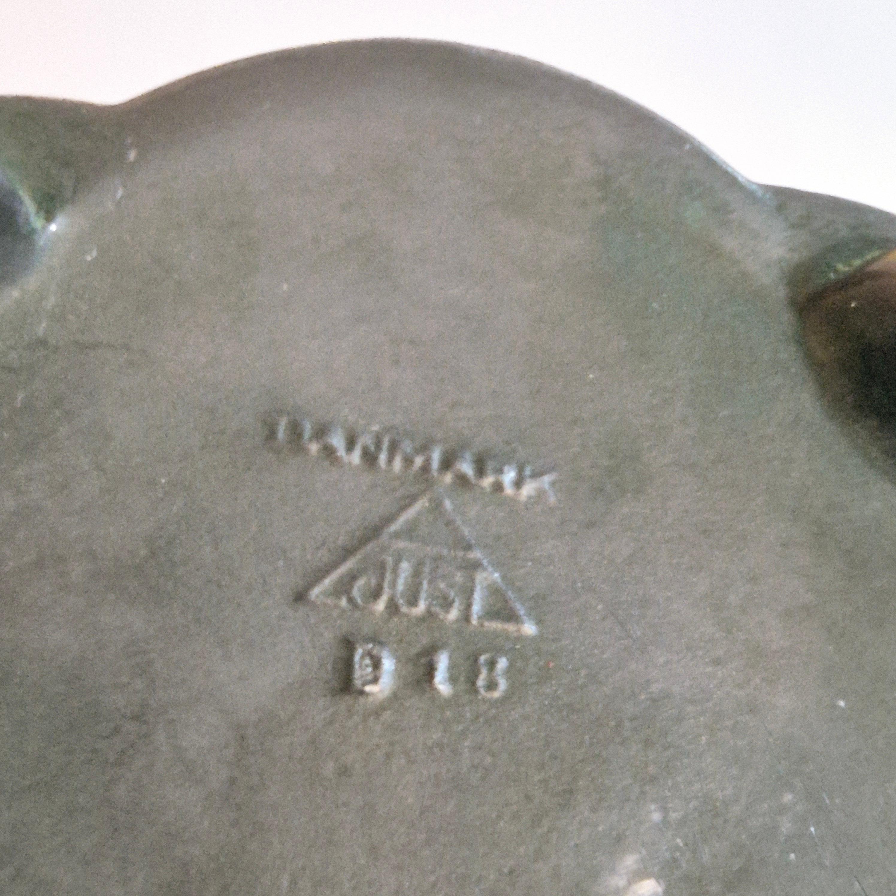 Danish Grace vase in Disko Metal, by Just Andersen, 1920/30s / Art Deco For Sale 2