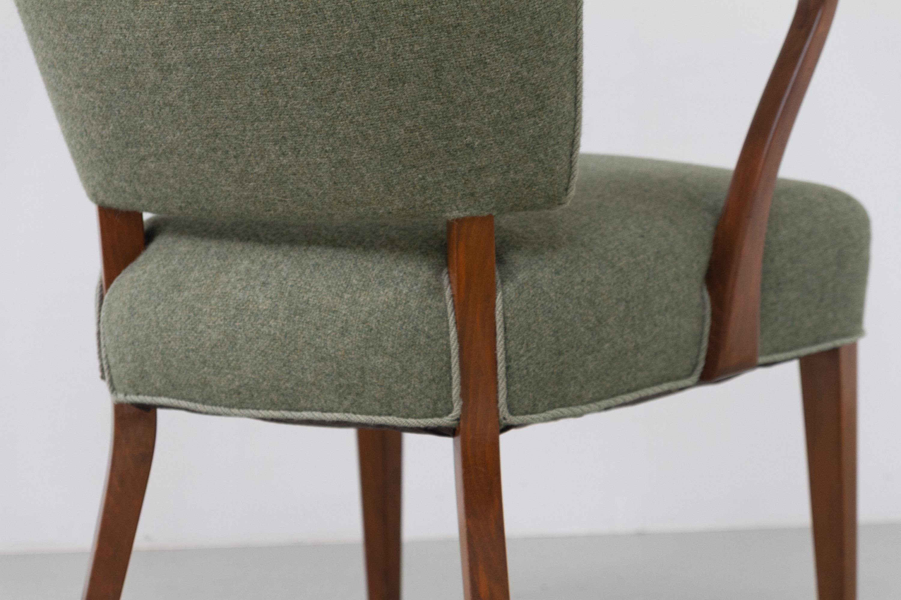 Fauteuil danois en vert par Alfred Christensen pour Slagelse Møbelværk, années 1940. en vente 6