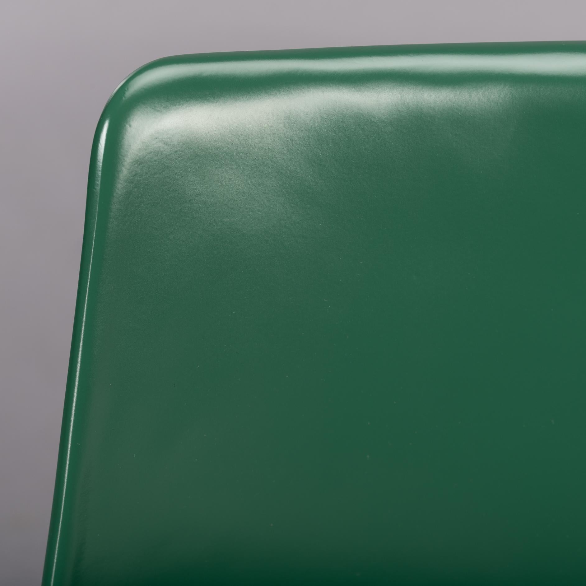 Danish Green dining chairs by Kai Korbing for Fibrex Denmark, Set of 2 For Sale 6