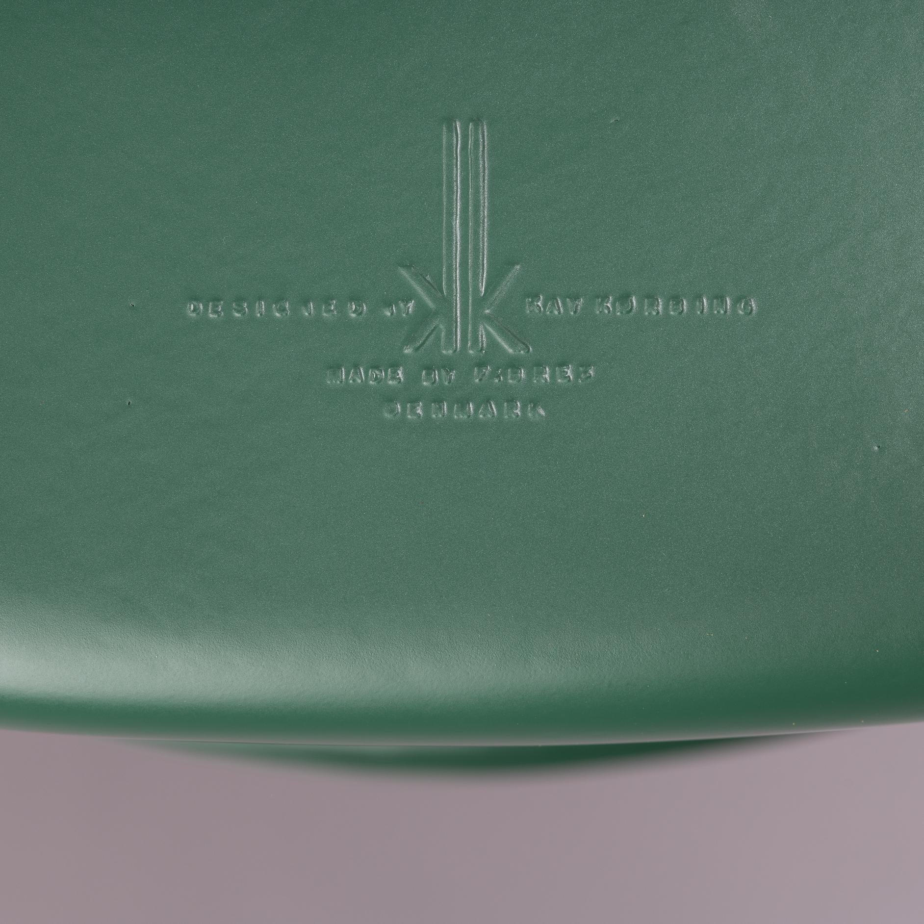 Danish Green dining chairs by Kai Korbing for Fibrex Denmark, Set of 2 8