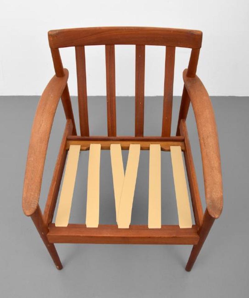 Mid-Century Modern Danish Grete Jalk Lounge Chair, Denmark, 1960