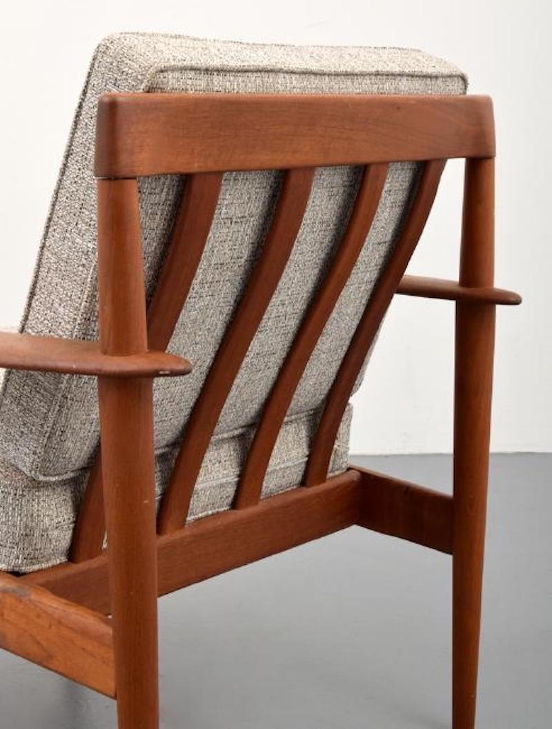 Teak Danish Grete Jalk Lounge Chair, Denmark, 1960