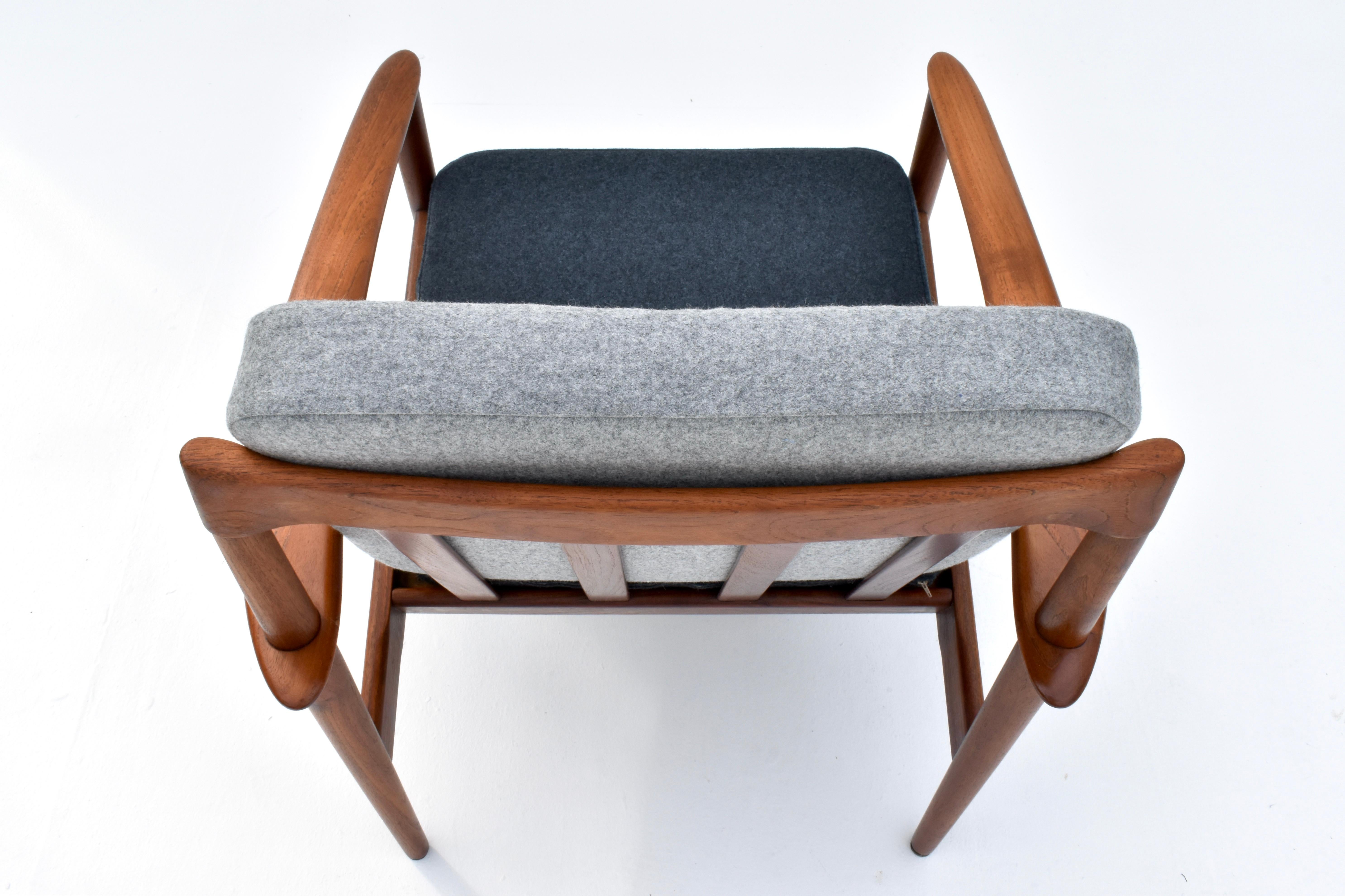 Dänischer Grete Jalk Modell PJ56 Teakholz-Loungesessel für Poul Jeppesen Mobelfabrik, Dänemark im Angebot 5