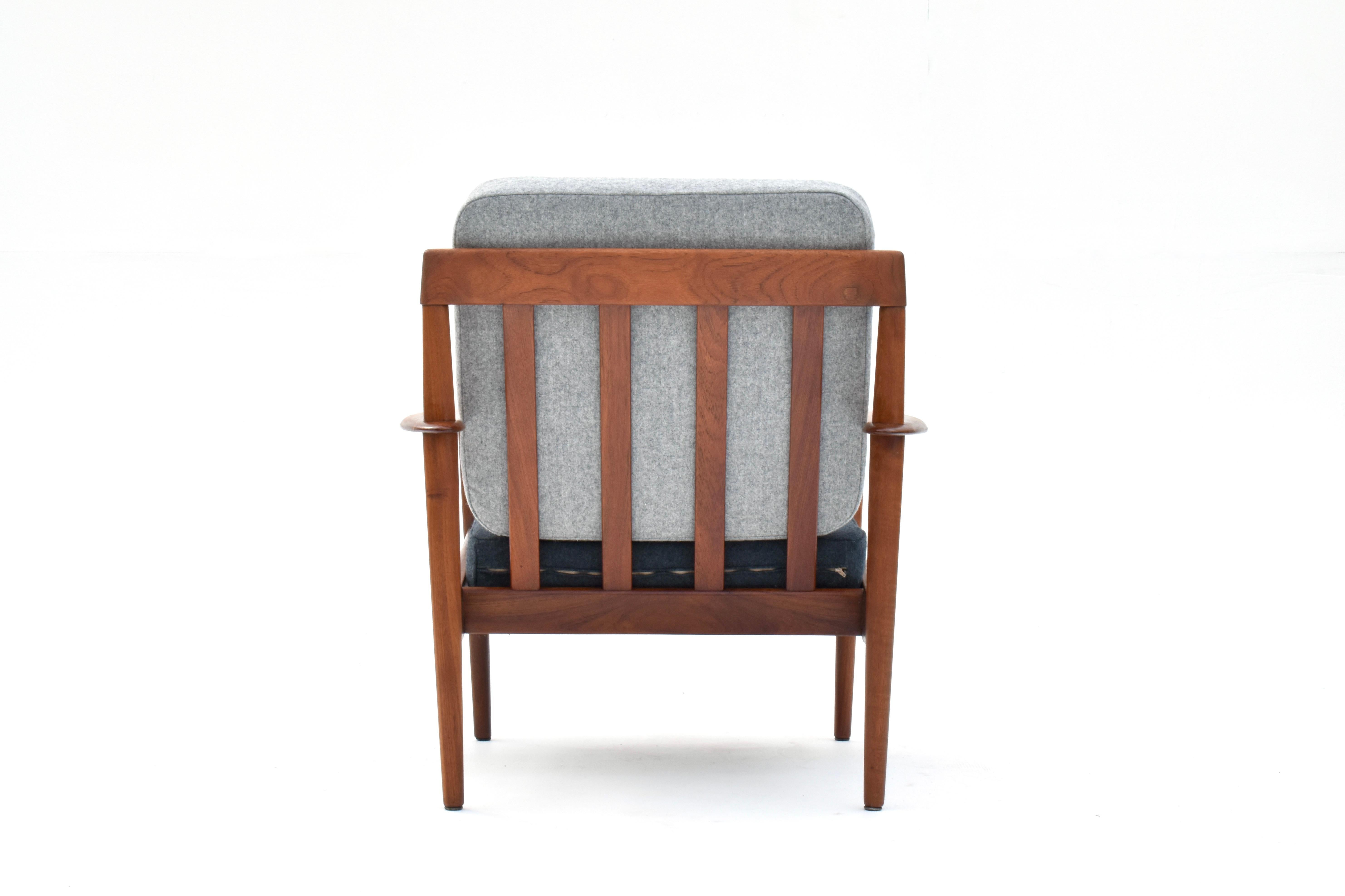 Dänischer Grete Jalk Modell PJ56 Teakholz-Loungesessel für Poul Jeppesen Mobelfabrik, Dänemark im Angebot 7