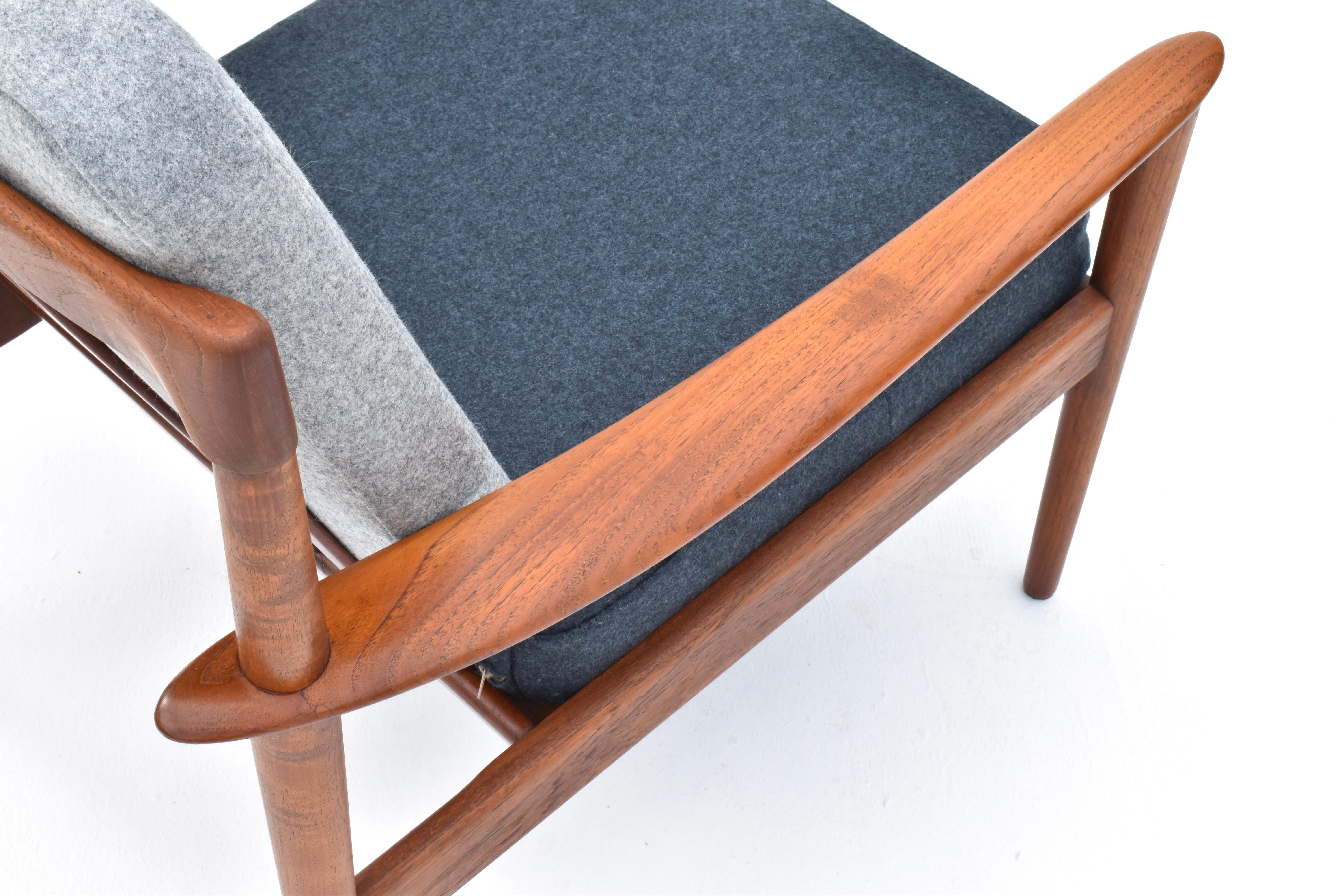 Dänischer Grete Jalk Modell PJ56 Teakholz-Loungesessel für Poul Jeppesen Mobelfabrik, Dänemark im Angebot 8