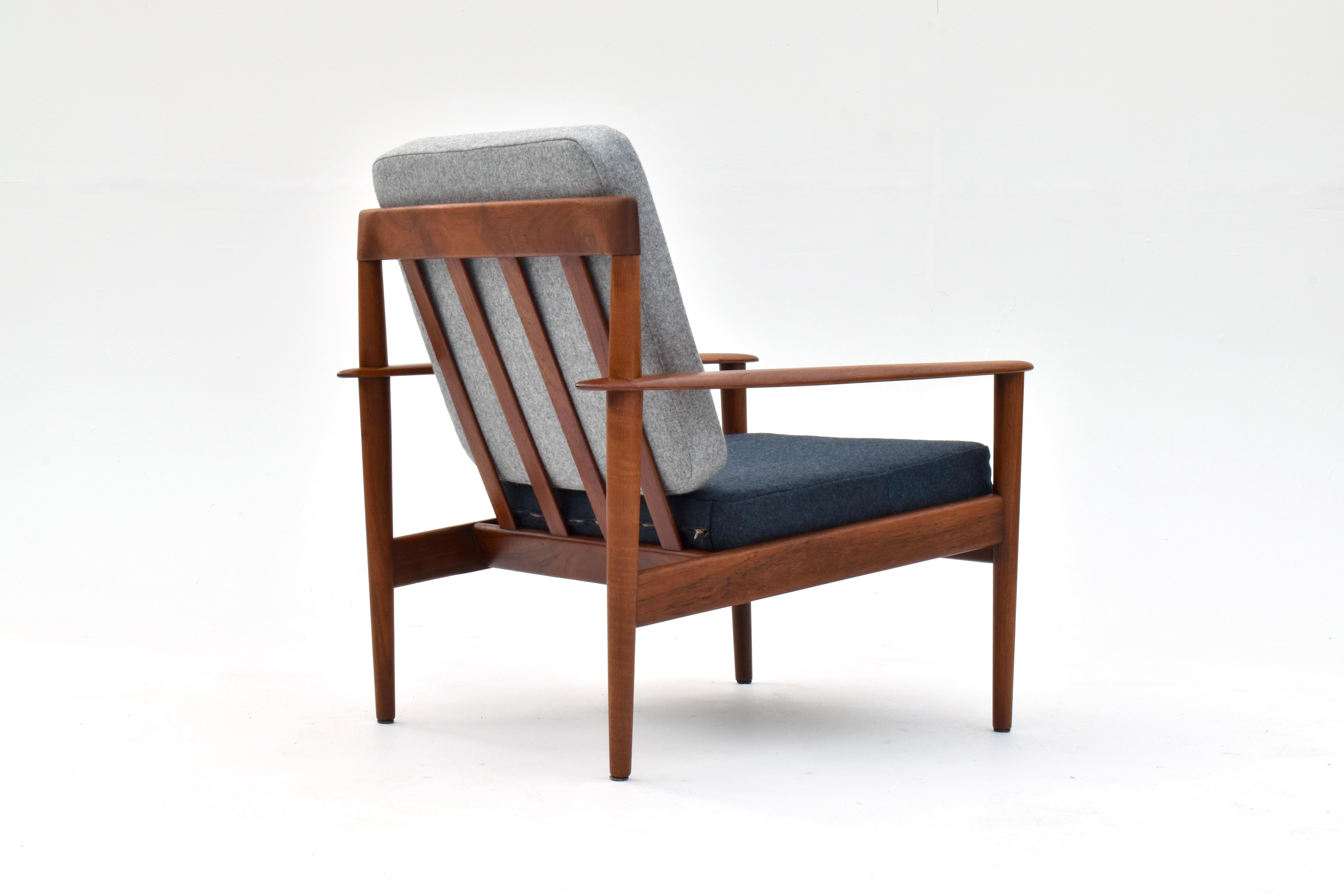 Dänischer Grete Jalk Modell PJ56 Teakholz-Loungesessel für Poul Jeppesen Mobelfabrik, Dänemark im Angebot 9