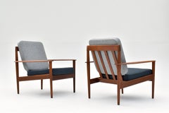 Danish Grete Jalk Model PJ56 Teak Lounge Chair For Poul Jeppesen Mobelfabrik