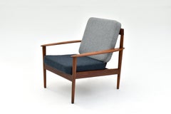 Danish Grete Jalk Model PJ56 Teak Lounge Chair For Poul Jeppesen Mobelfabrik
