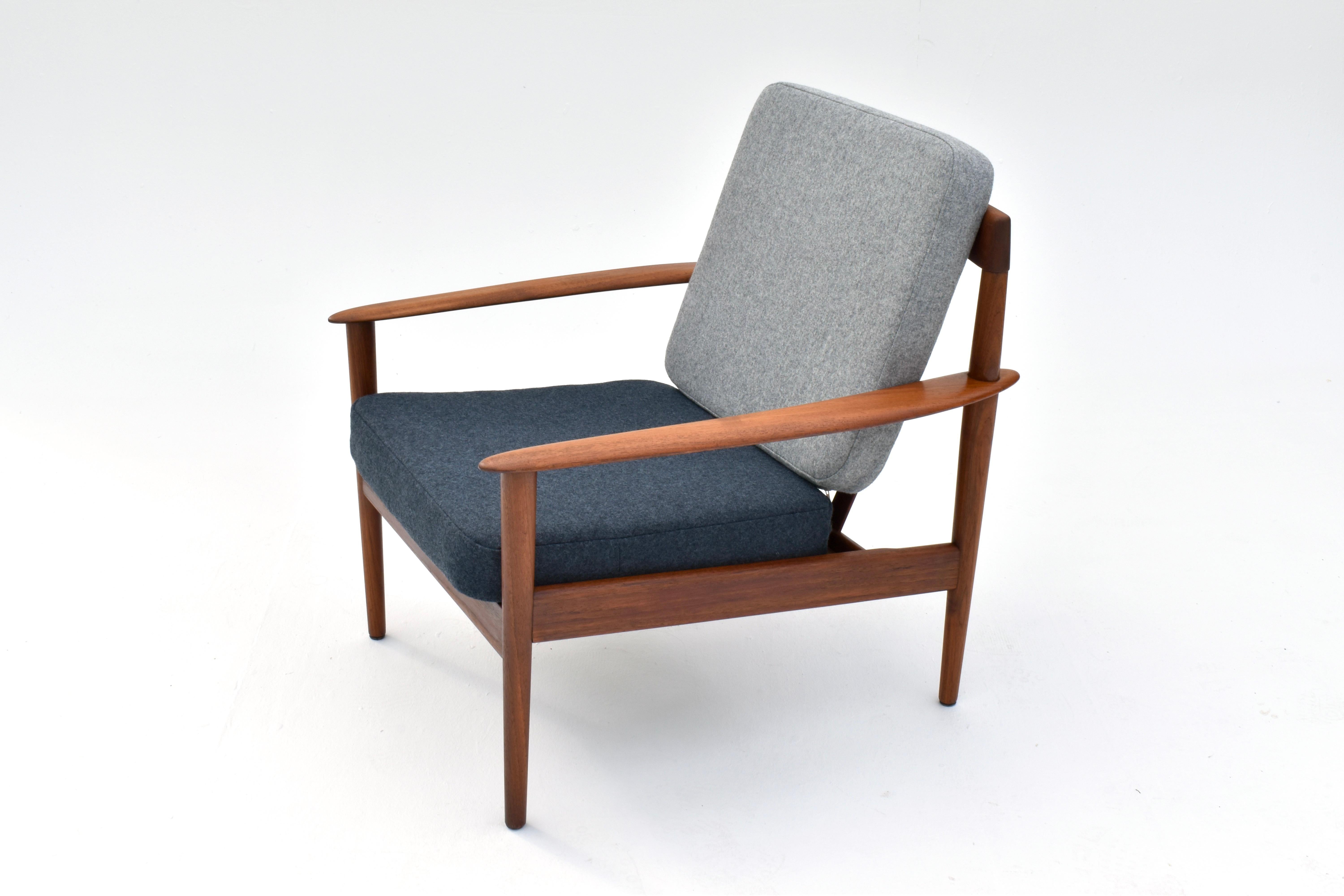 Dänischer Grete Jalk Modell PJ56 Teakholz-Loungesessel für Poul Jeppesen Mobelfabrik, Dänemark im Zustand „Gut“ im Angebot in Shepperton, Surrey