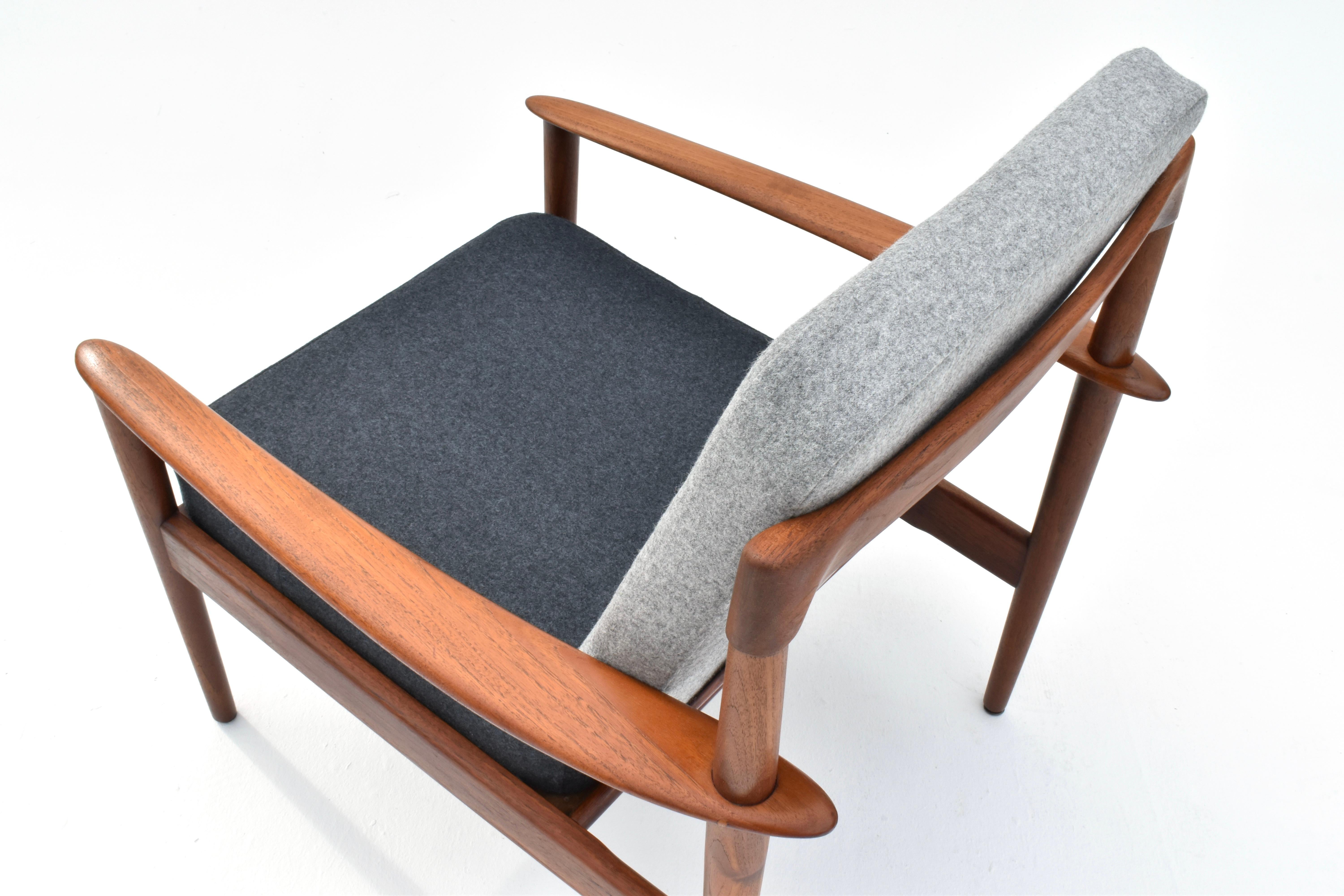 Dänischer Grete Jalk Modell PJ56 Teakholz-Loungesessel für Poul Jeppesen Mobelfabrik, Dänemark im Angebot 2