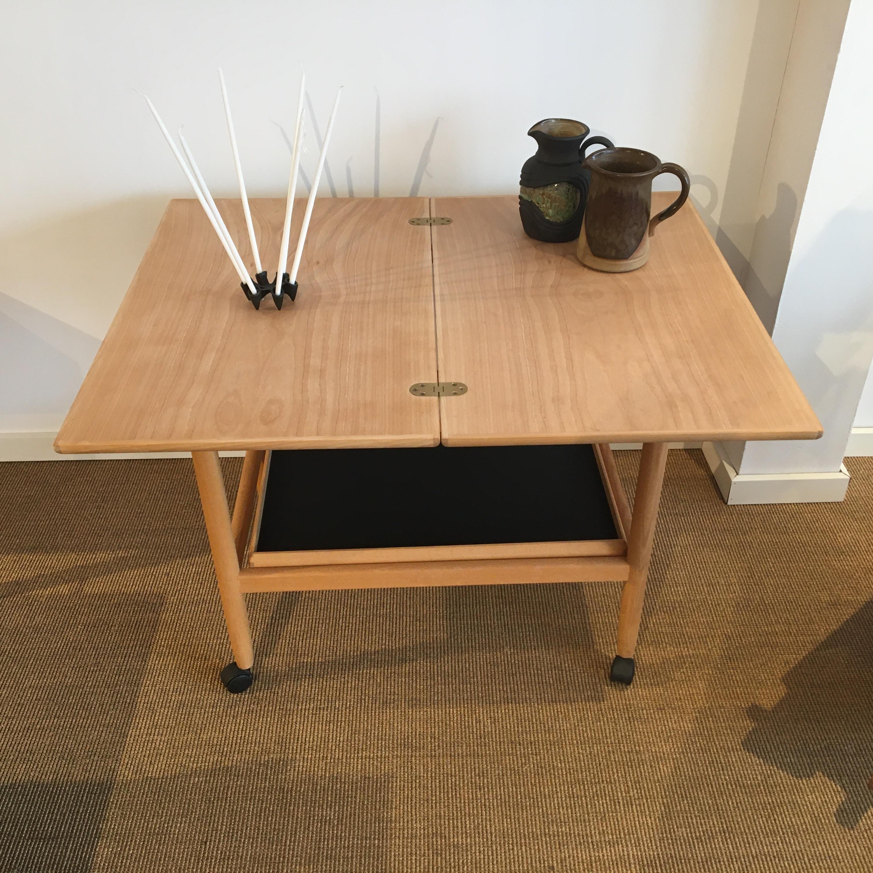 Late 20th Century Danish Grete Jalk Table in Beach For Sale
