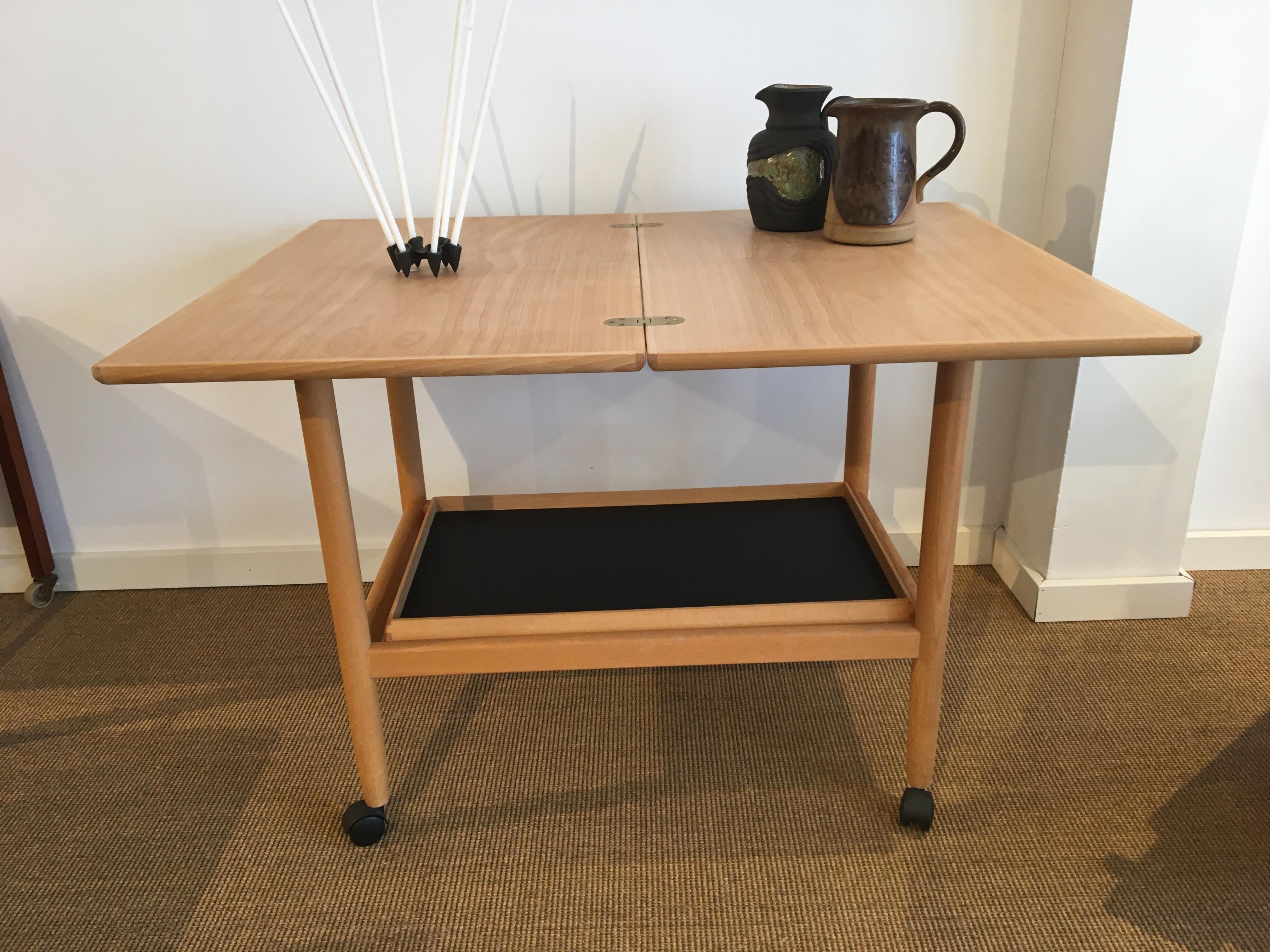 Danish Grete Jalk Table in Beach For Sale 1