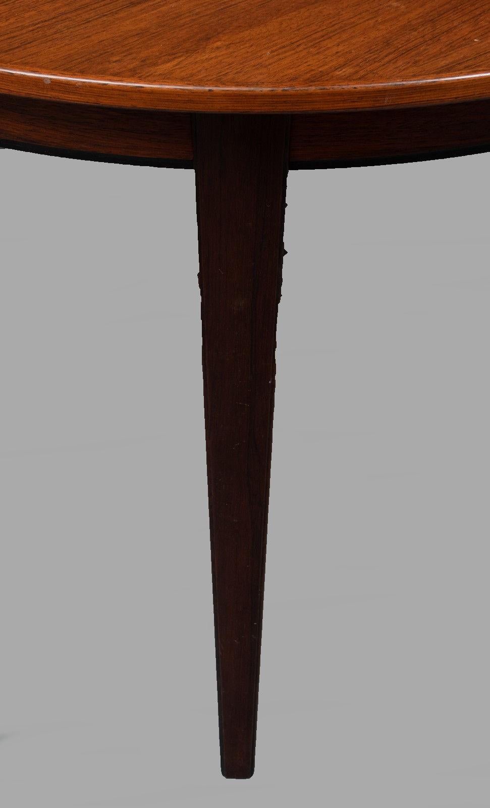 Scandinavian Modern Danish Omann Jun Three Extension Dining Table in Rosewood