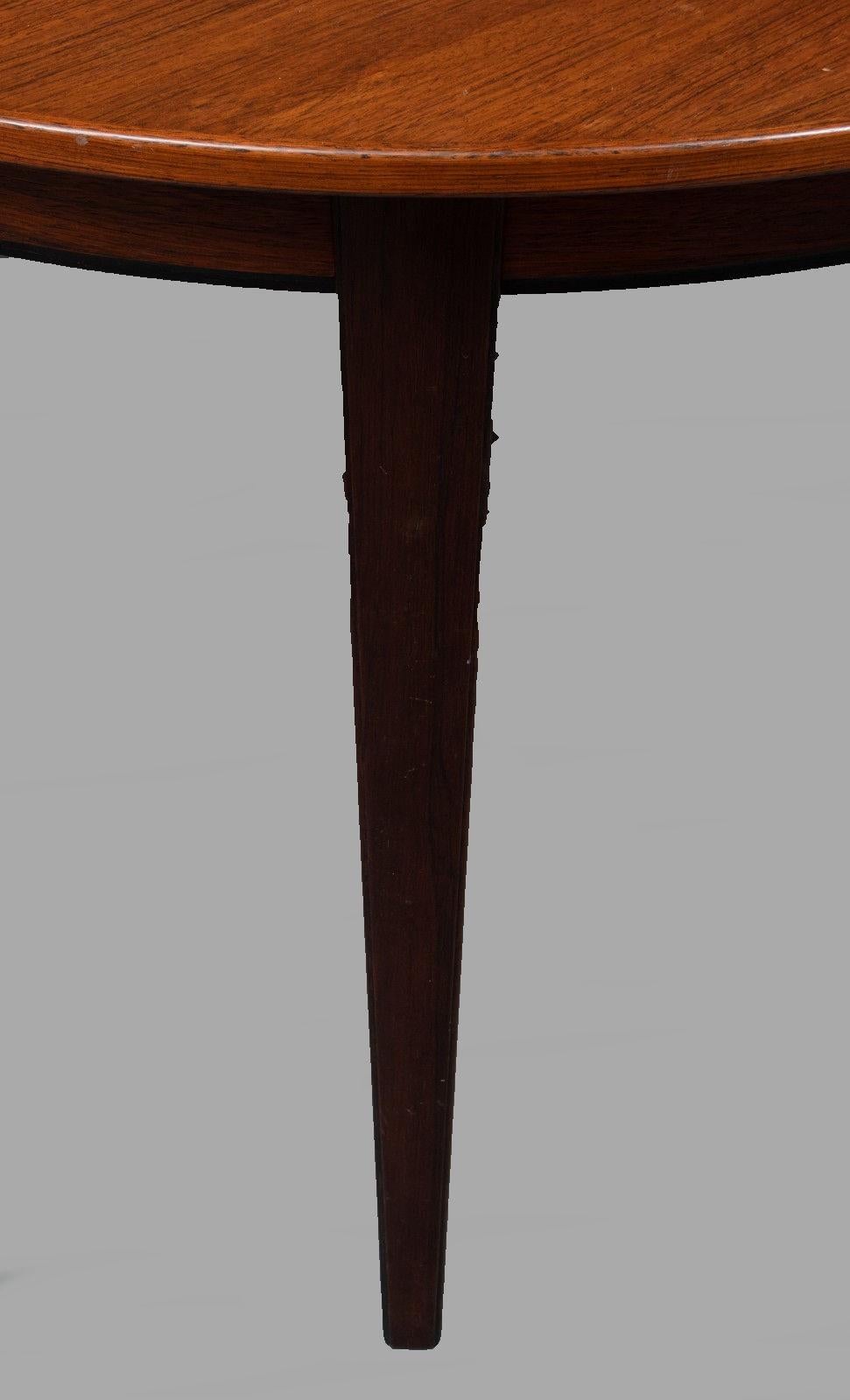 Scandinavian Modern Danish Omann Jun Three Extension Dining Table in Rosewood 