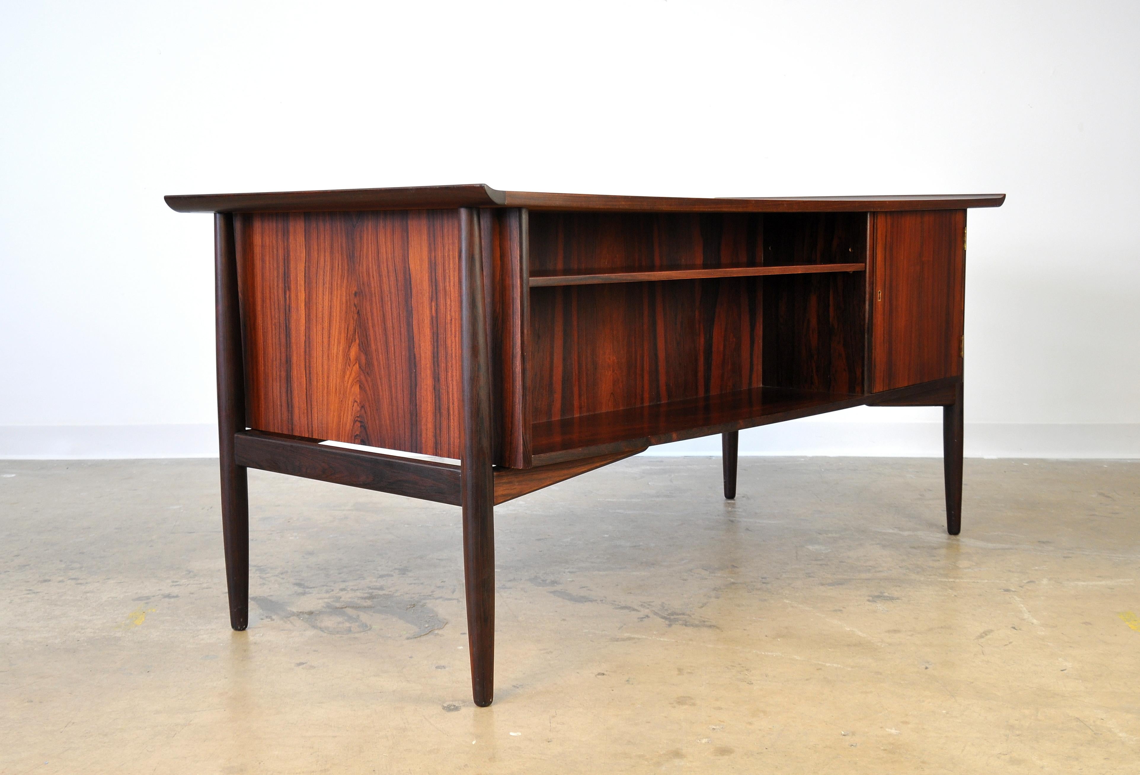 Danish H. P. Hansen Rosewood Desk
