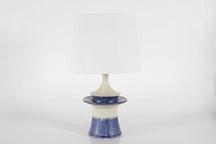 Danish HAK Kähler Sculptural Purple Table Lamp by Carl Cunningham Cole 1960s