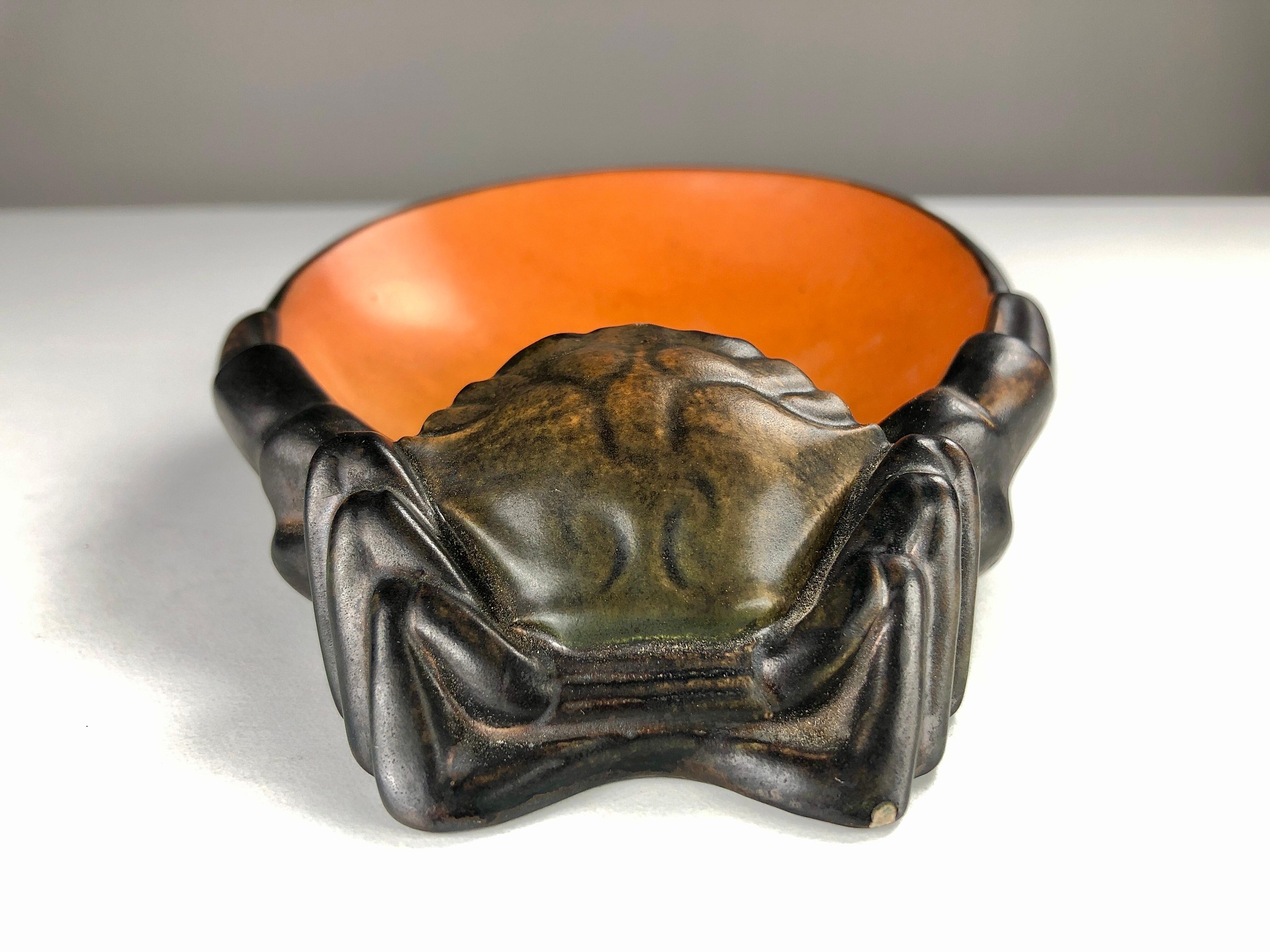 Danish Hand-Crafted Art Nouveau Ash Tray / Bowl by Georg Jensen for Ipsens Enke For Sale 1