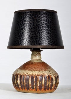 Danish Hand-Crafted Ceramic Table Lamp, Denmark, 1960s