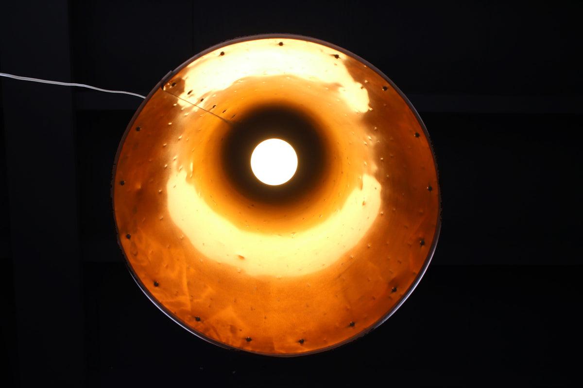 Danish Hand Hammered Copper Pendant Lamp from E.S Horn Aalestrup, 50s In Good Condition For Sale In Oostrum-Venray, NL