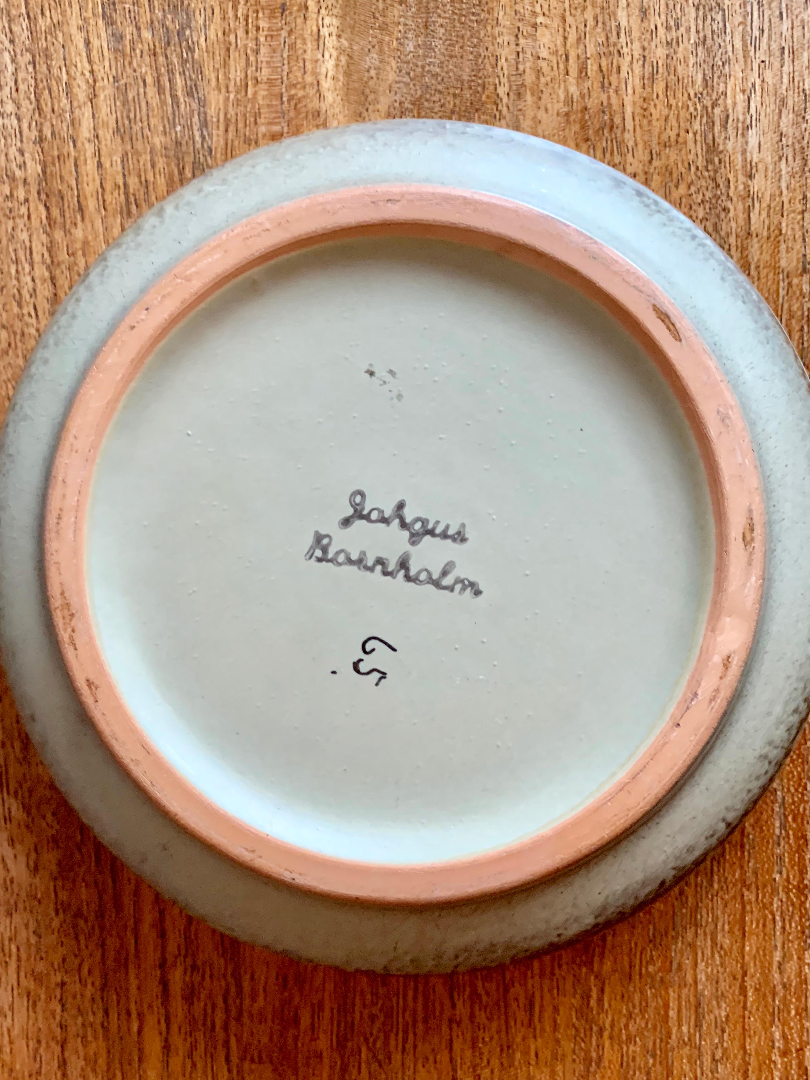 Danish Handmade Bornholm Ceramic Bowl, 1960s In Good Condition In Copenhagen, DK