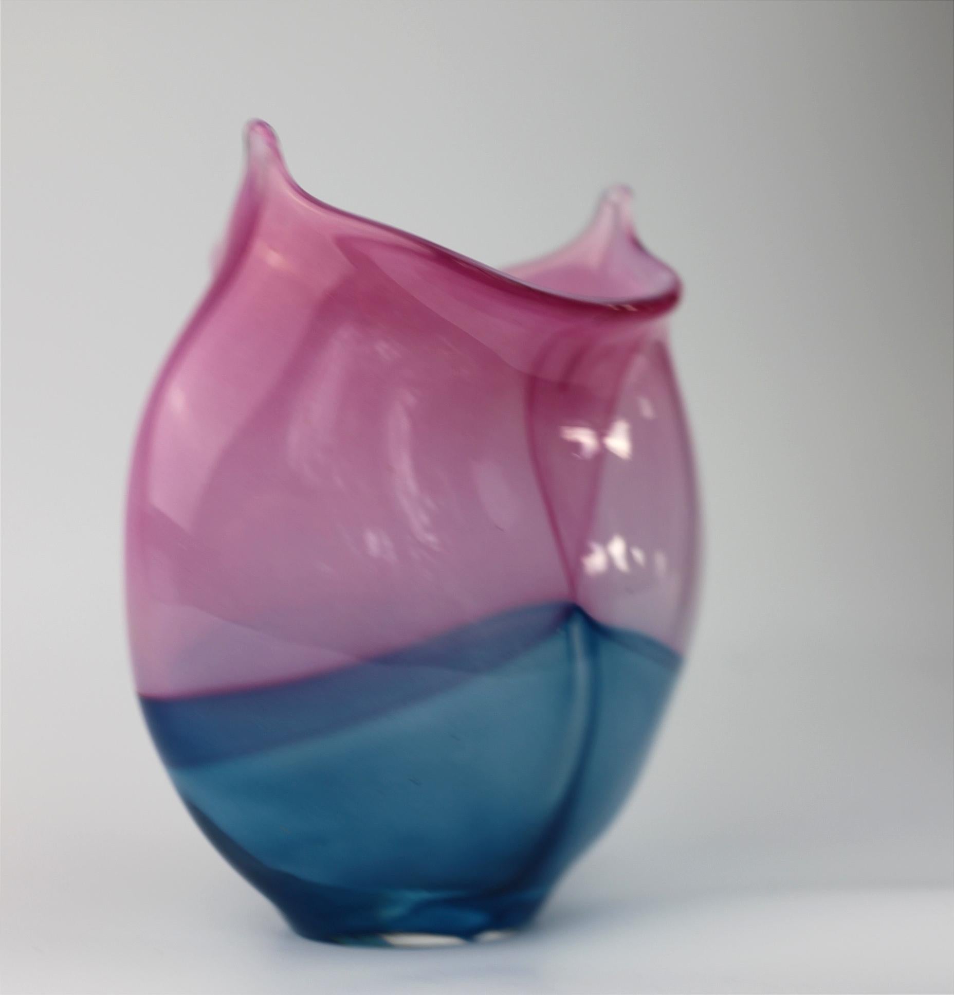 Handgefertigte Vase der skandinavischen Moderne aus der Mitte des Jahrhunderts von Per Rene Larsen (Moderne der Mitte des Jahrhunderts) im Angebot